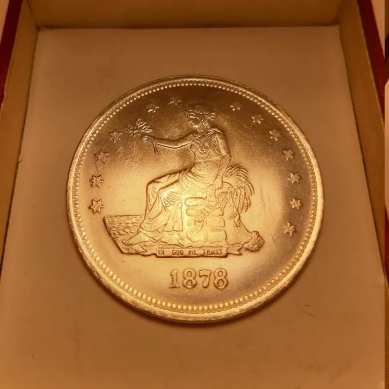 سکه1دلار درشت زن نشسته1872