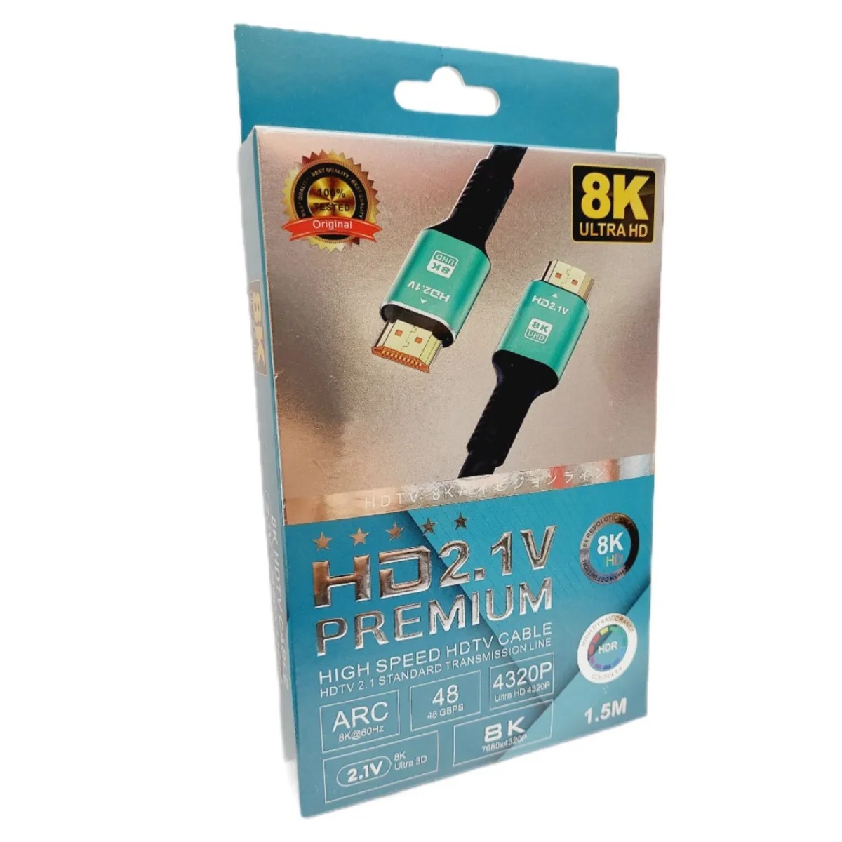 کابل Hdmi PREMIUM 8K طول یکونیم