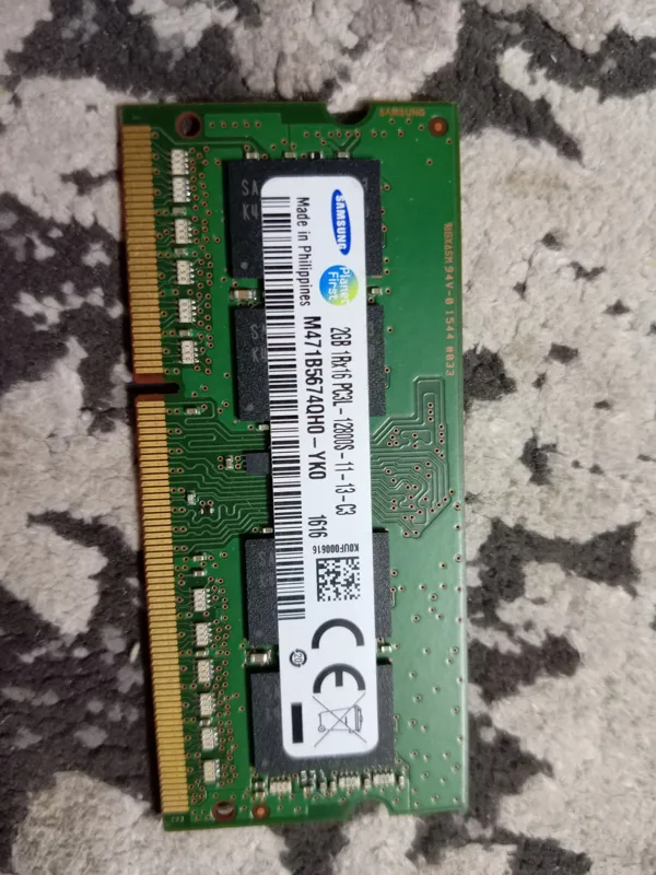 رم 2 گیگ pc3l باس 1600 مارک سامسونگ