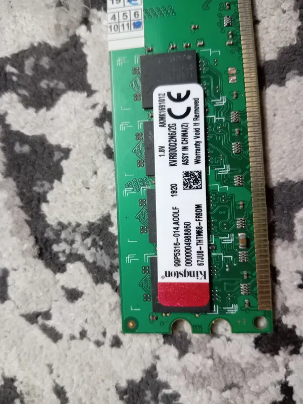 رم 2 گیگ ddr2 باس 800 مارک کینگستون