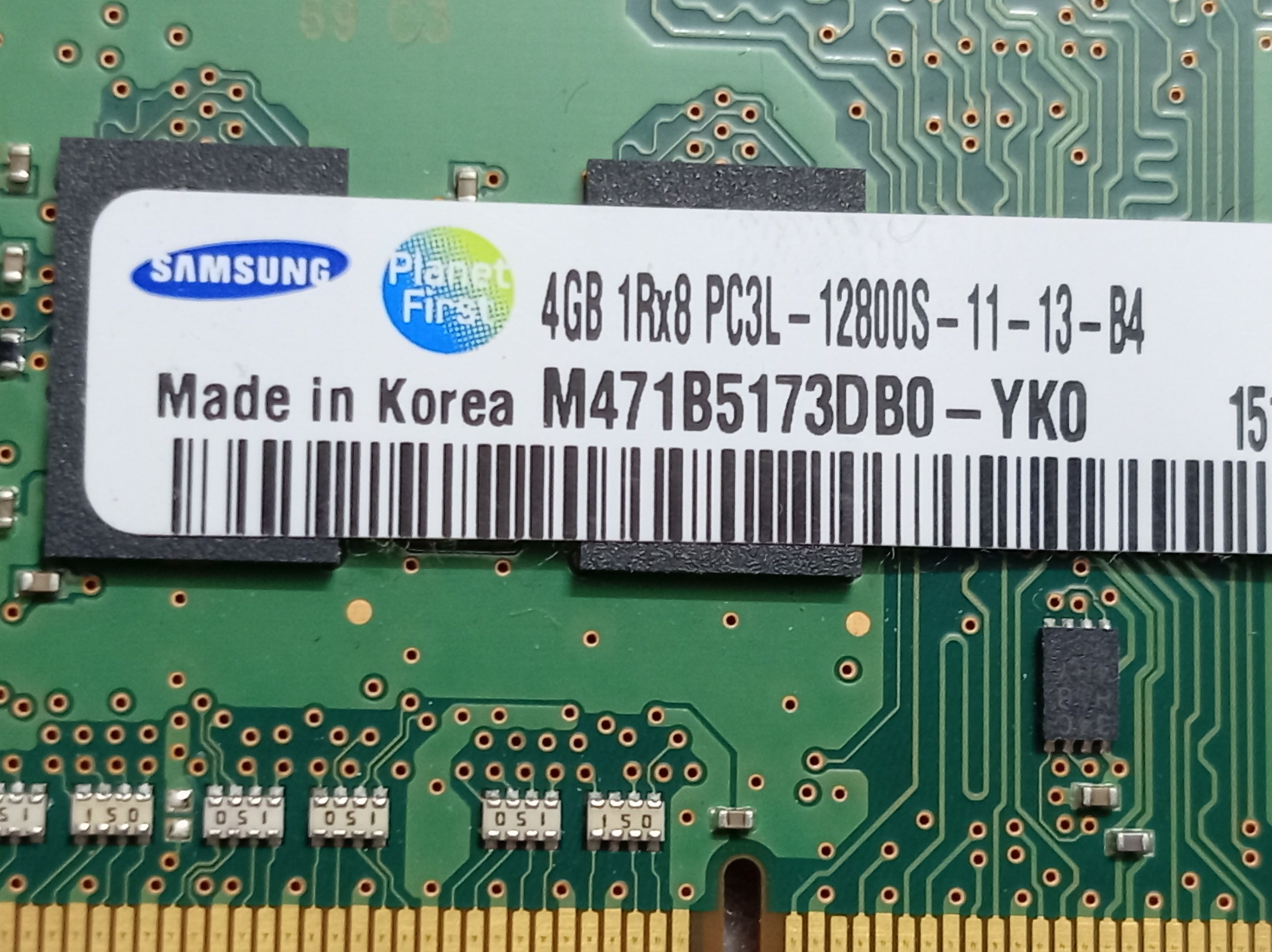 رم 4گیگ PC3L باس 1600 سامسونگ