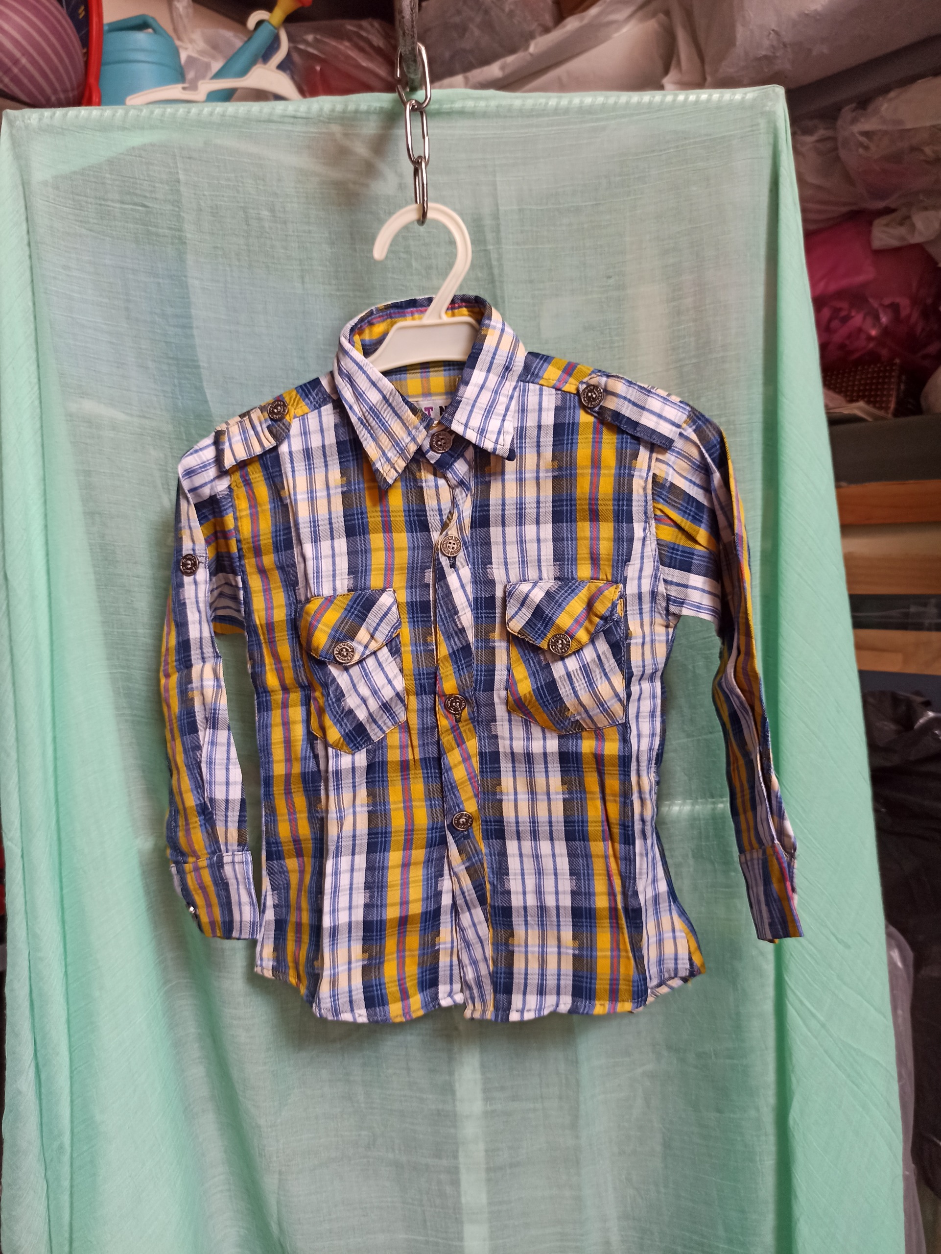 پیراهن چهارخانه پسرانه