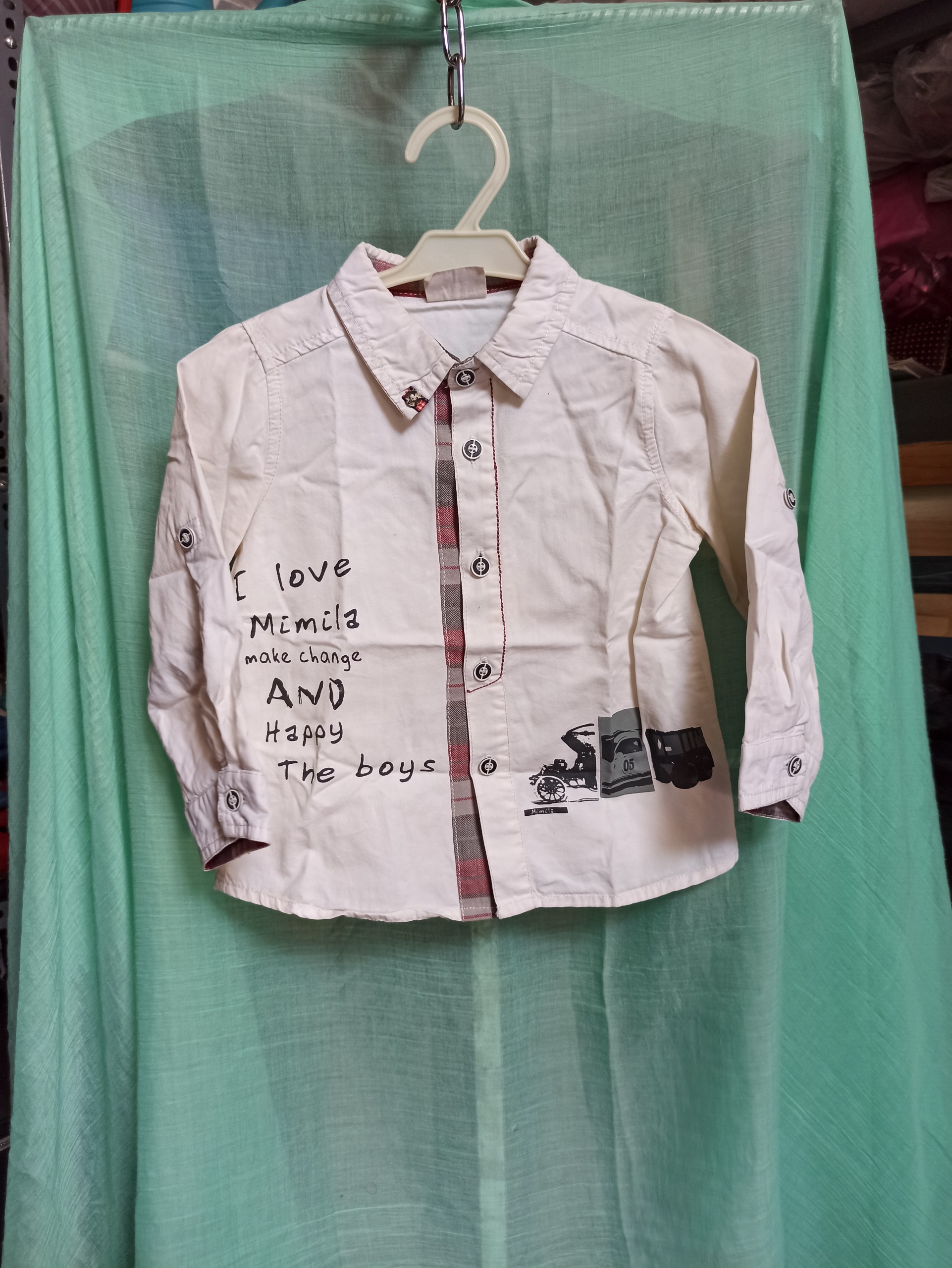 پیراهن پسرانه سفید