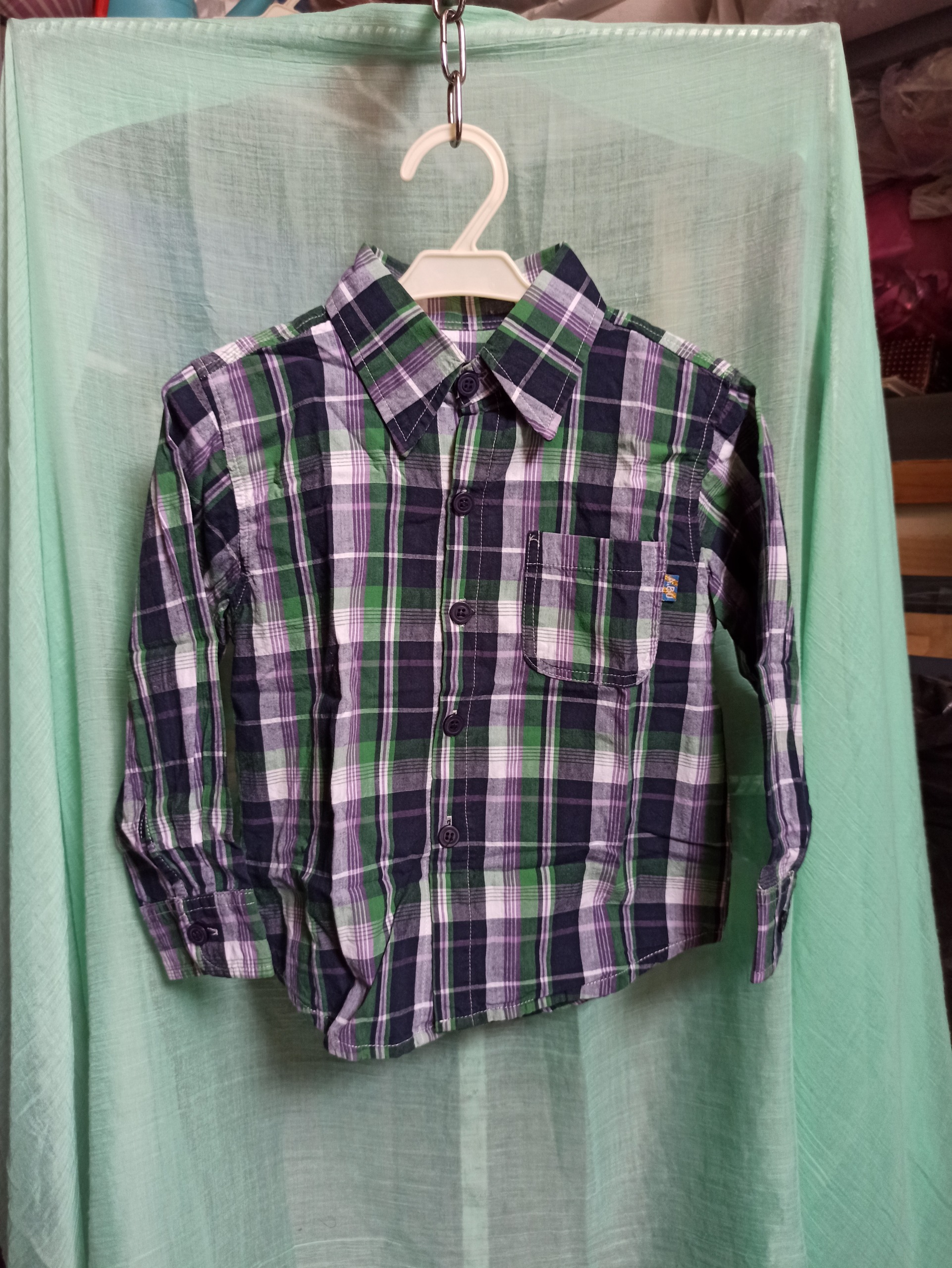 پیراهن پسرانه چهارخانه