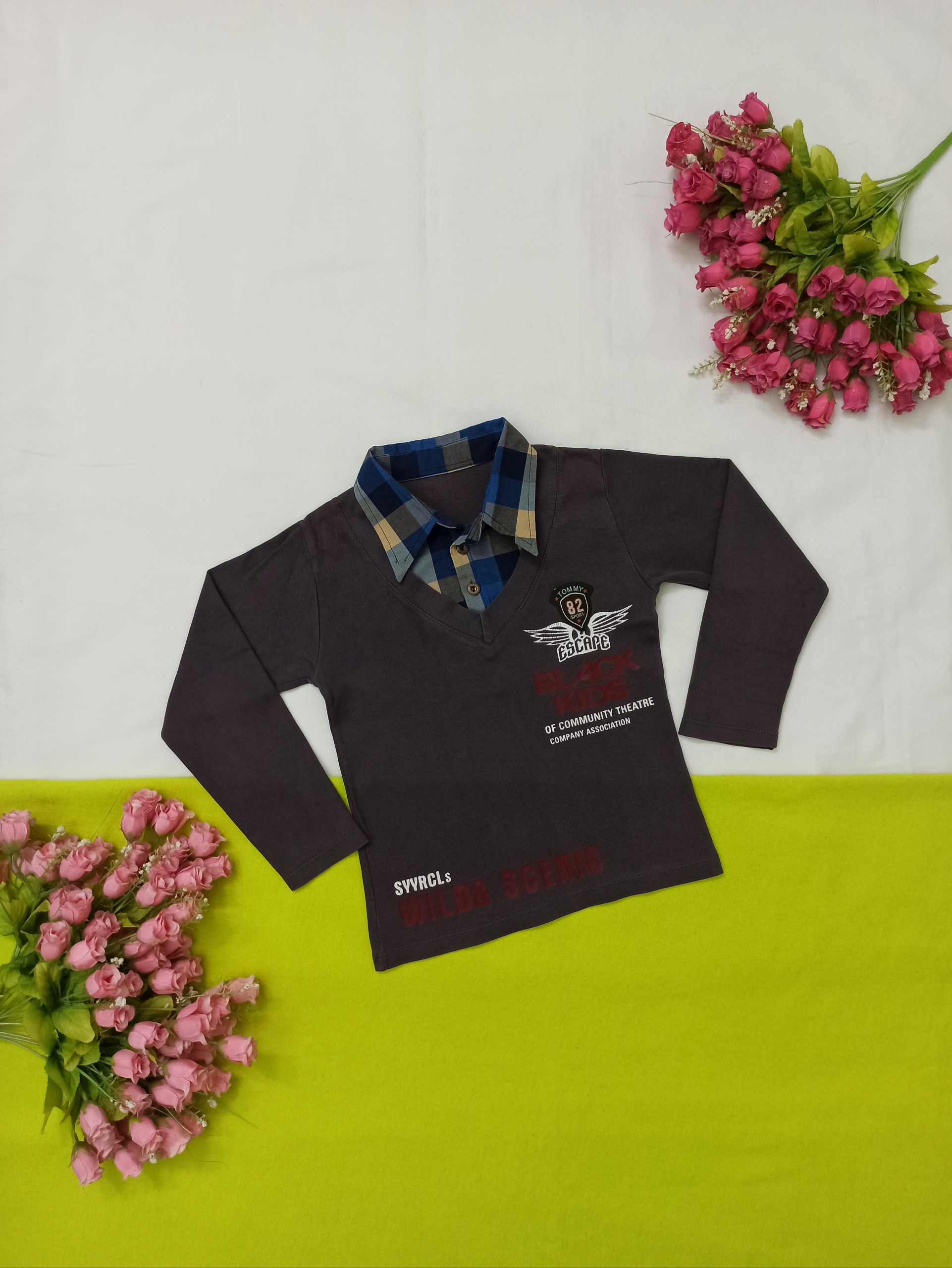 بلوز پسرانه زغالی