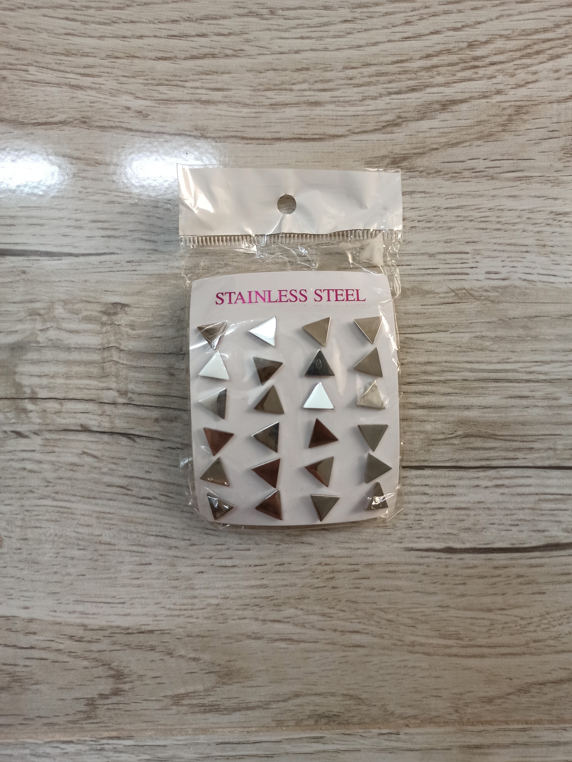 گوشواره استیل مثلث