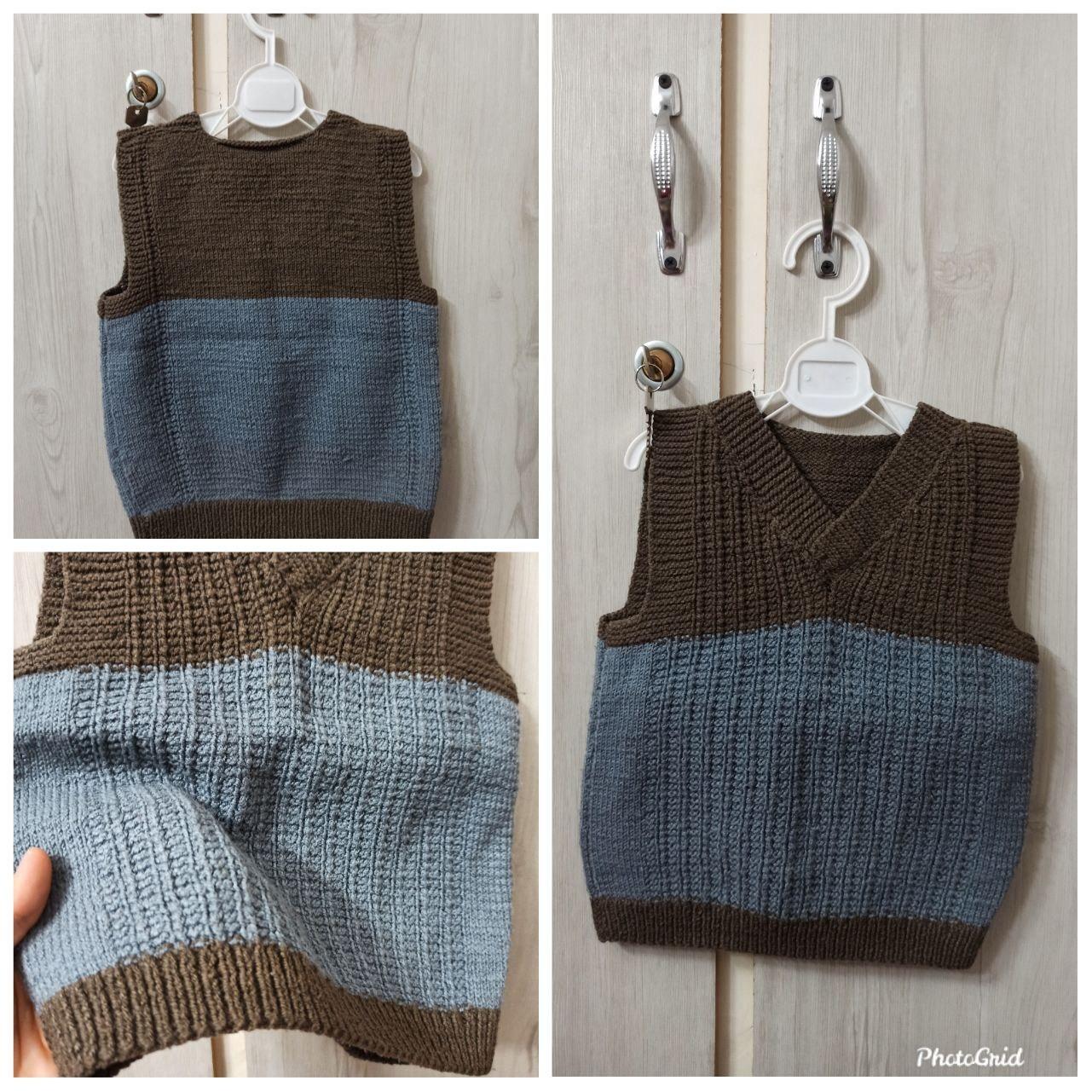 جلیقه دست بافت