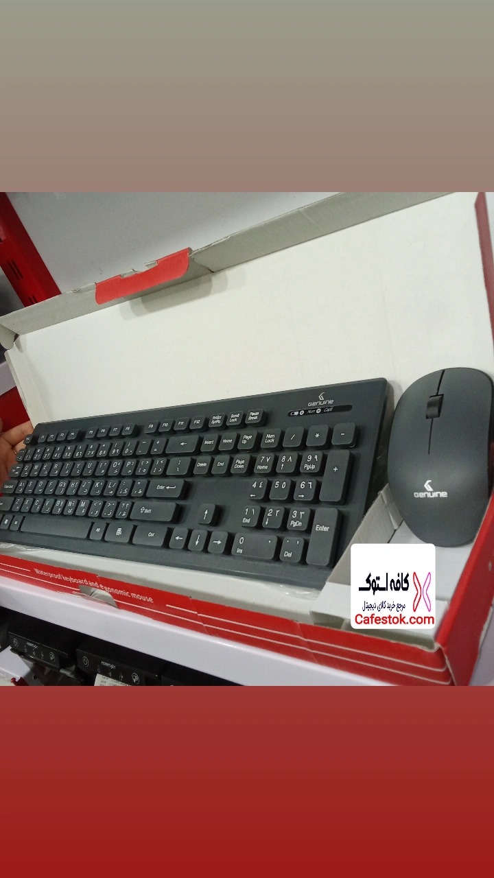 موس و کیبورد رومیزی بی سیم Genuine مدل GN-KM232W