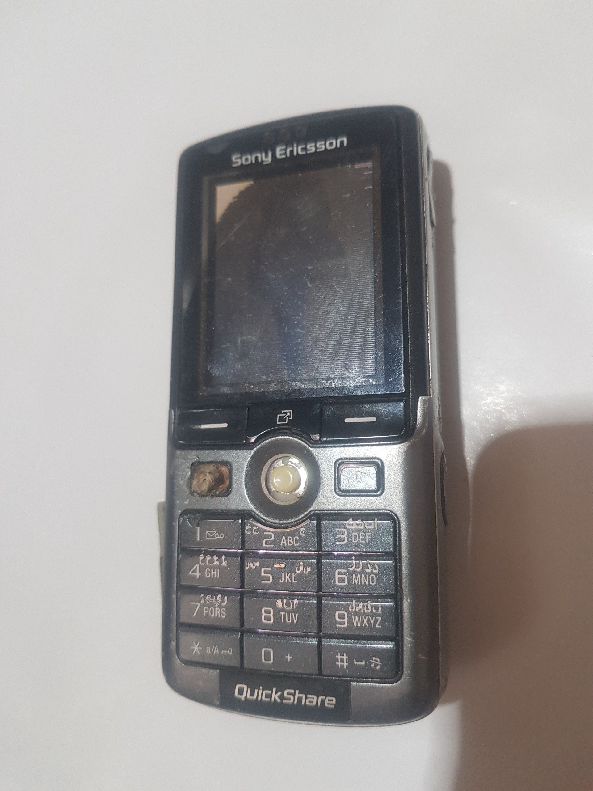 موبایل سونی اریکسون k750 معیوب مطابق توضیحات