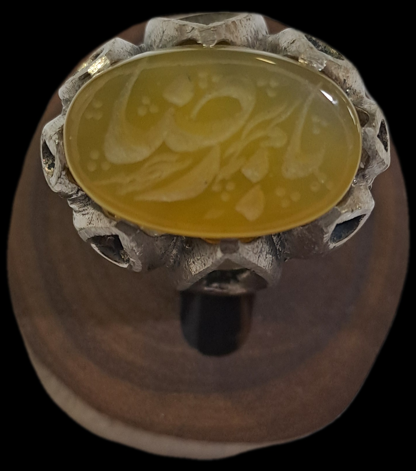 عقیق فاخر خراسان خط گود دستنویس