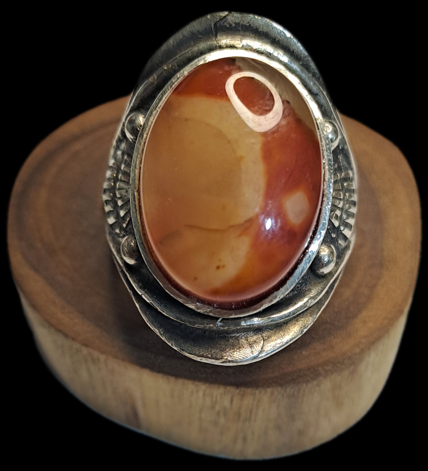 انگشتر عقیق رکاب درشت