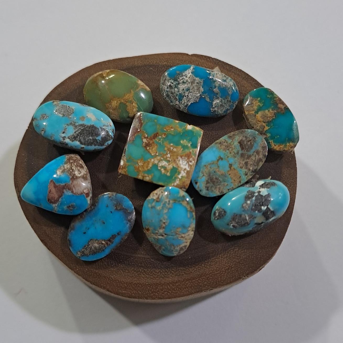 10 عدد فیروزه طبیعی اصل نیشابور