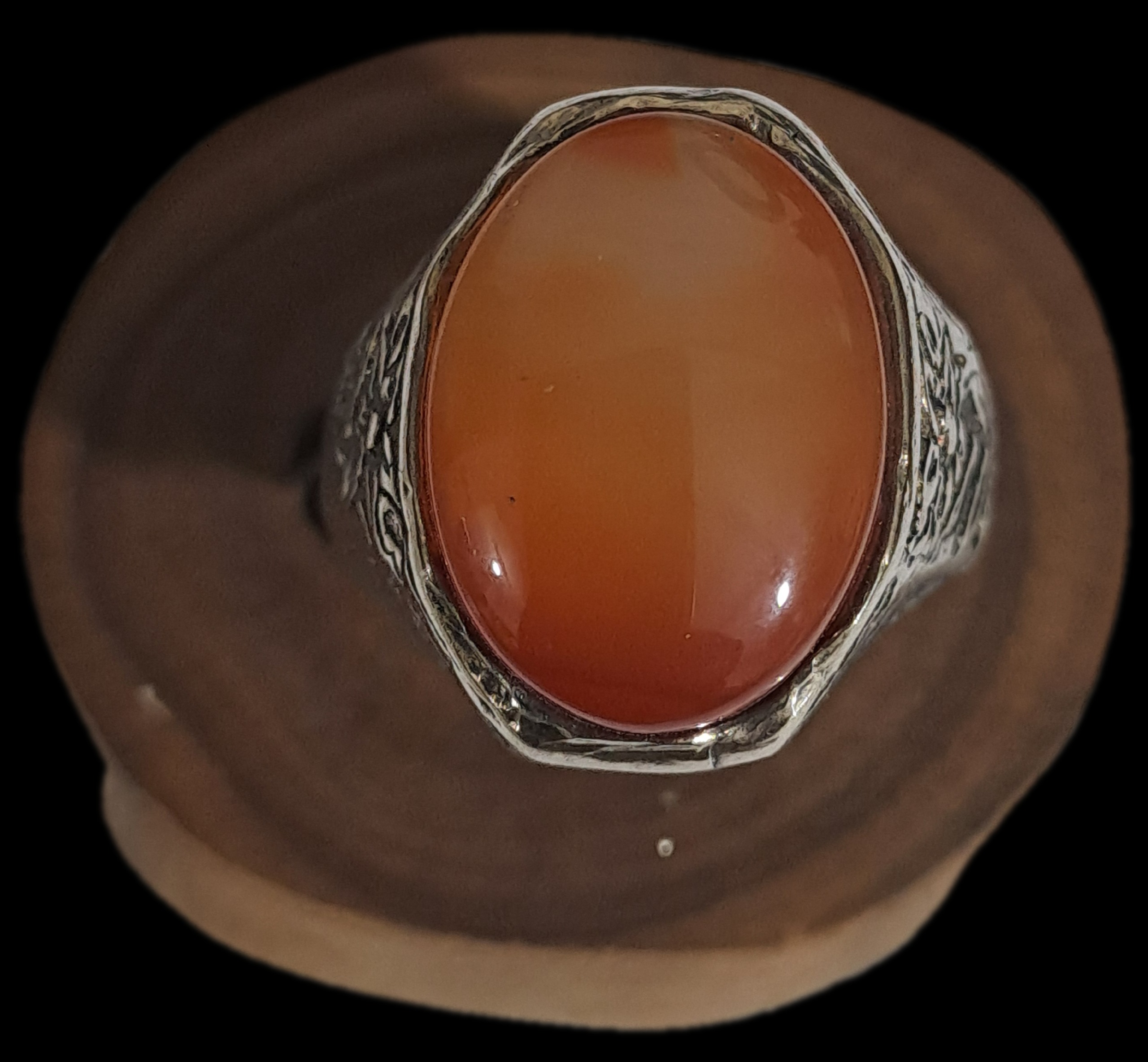 عقیق پرتقالی زیبا