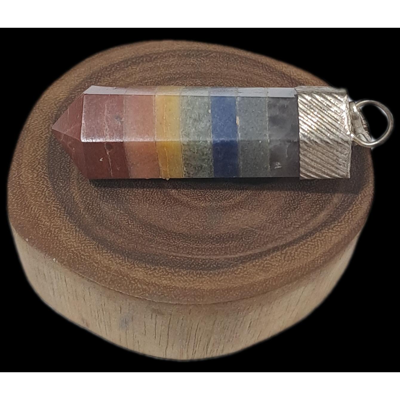 منشور سنگ معدنی طبیعی 7 مراکز بدن-ک1527