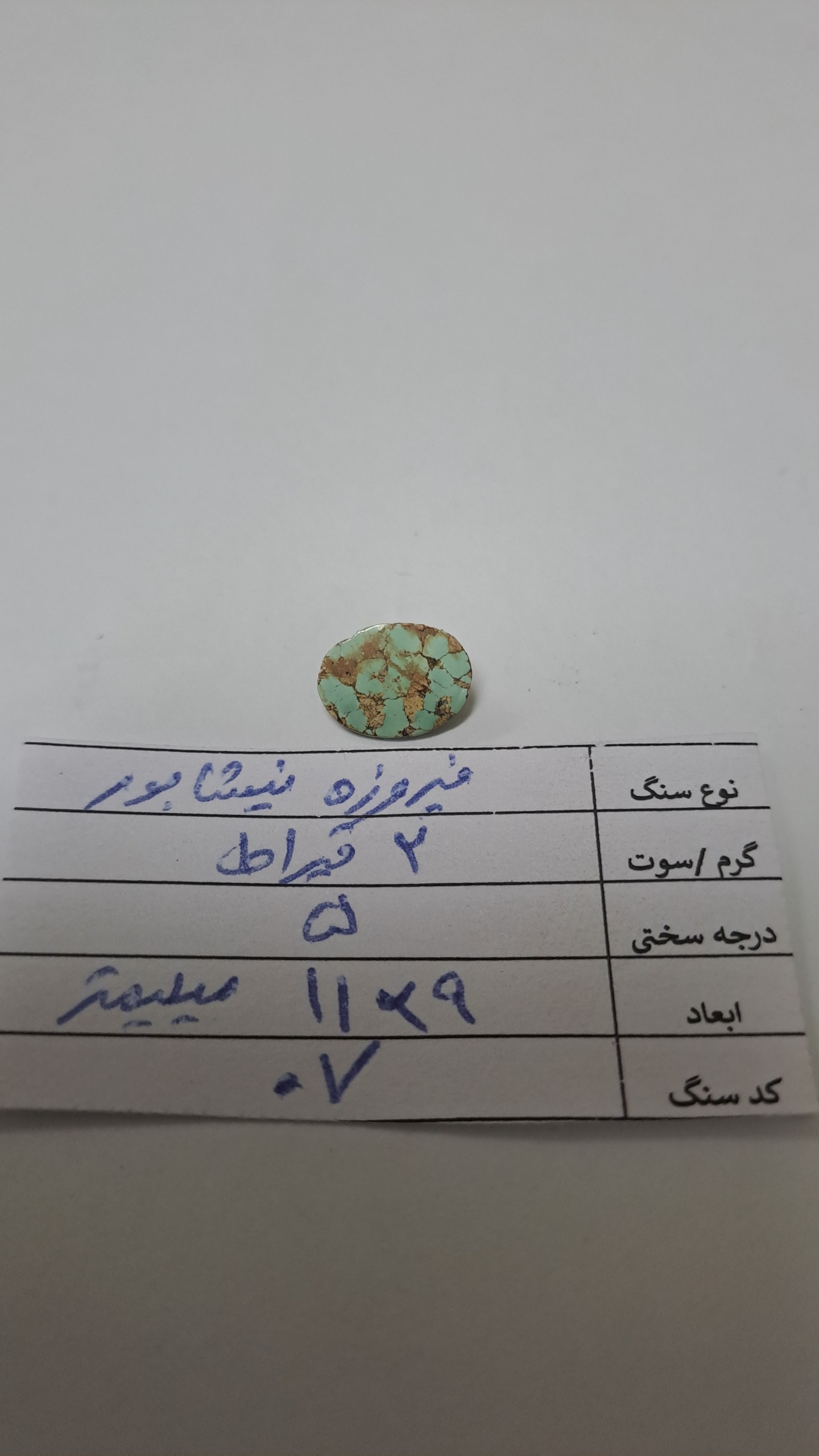 فیروزه نیشابور-کد 07