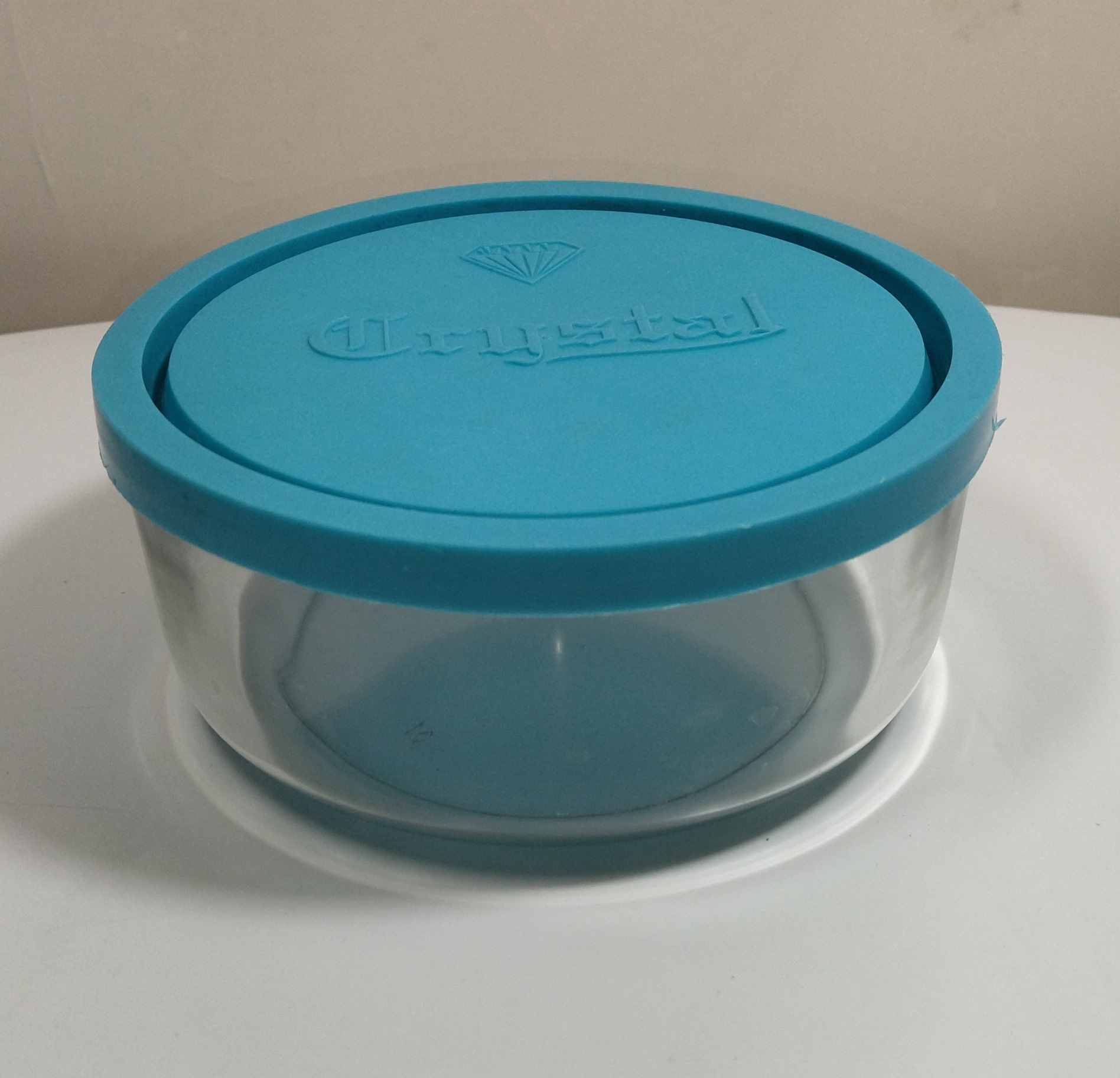 ظرف شیشه ایی درب دار (قطر 15 سانتی متر)-کد 319-V