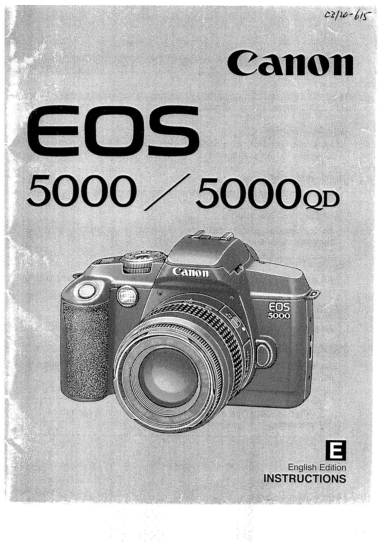 فایلPDFدفترچه راهنمای دوربینCanon EOS5000/5000QD