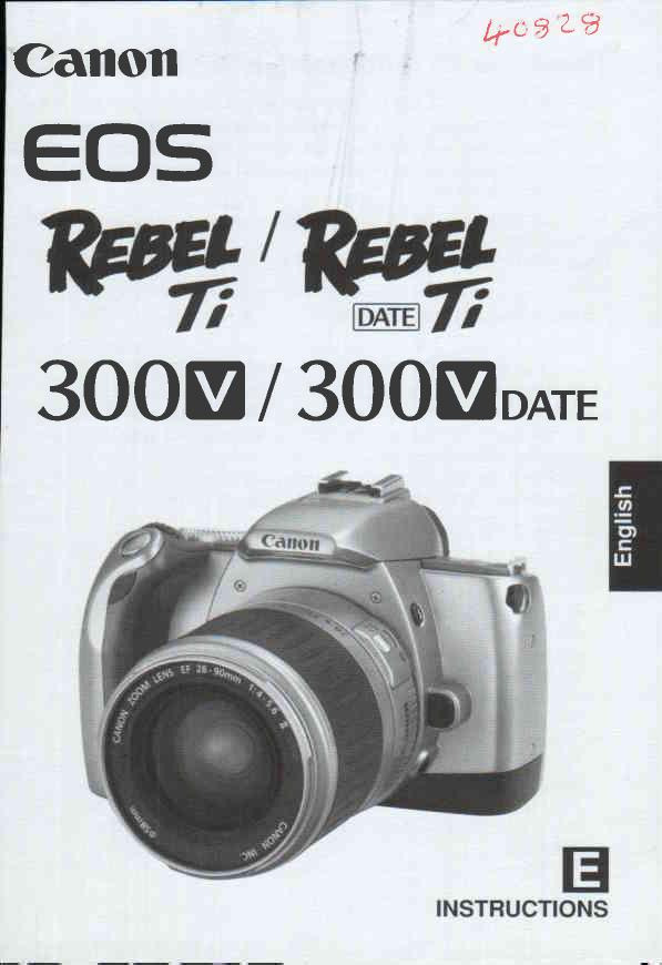 فایلPDFدفترچه دوربین کاننCanon RebelTi300V Date