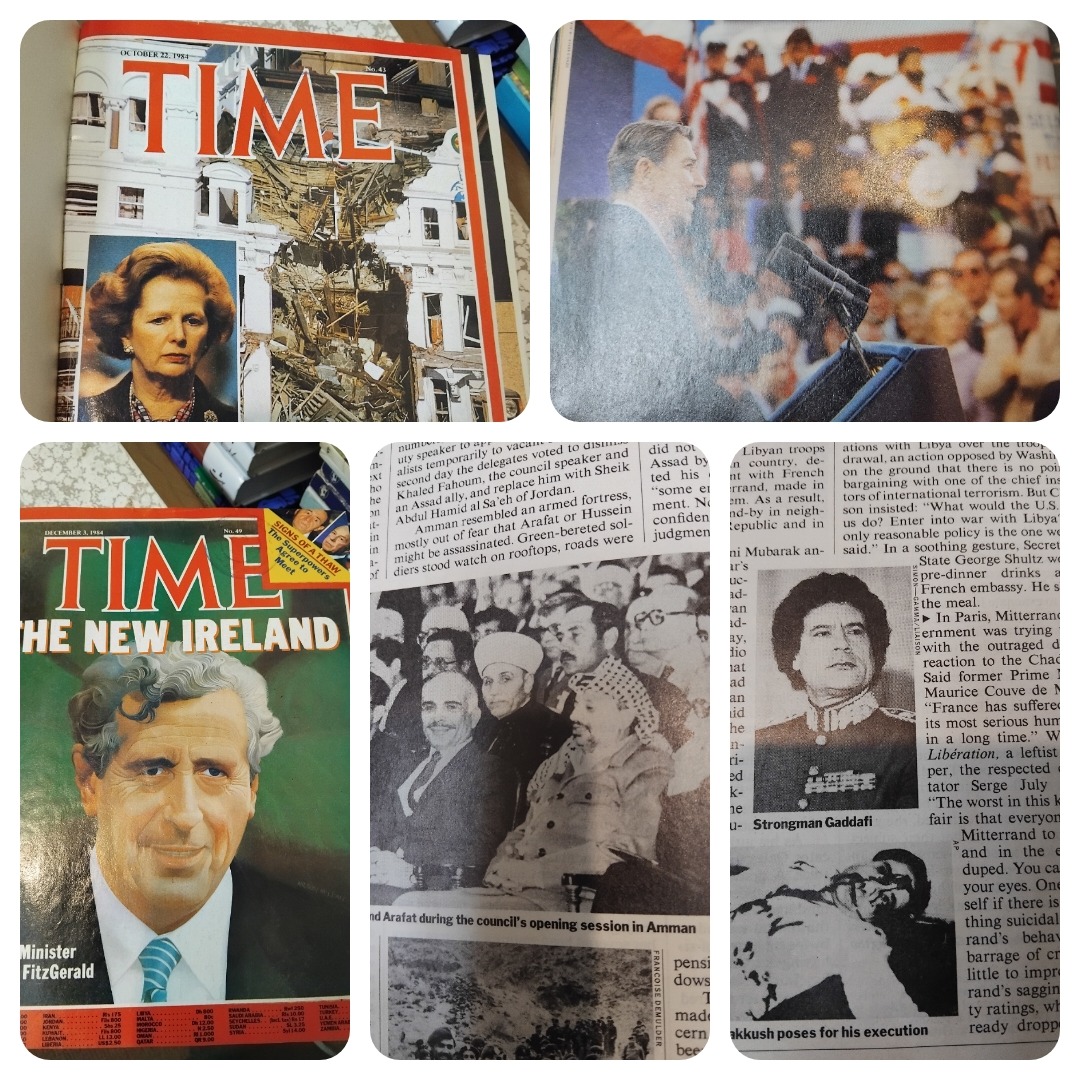 مجله Time لندن، 1984، 11 نسخه، مطالعه و آرشیو