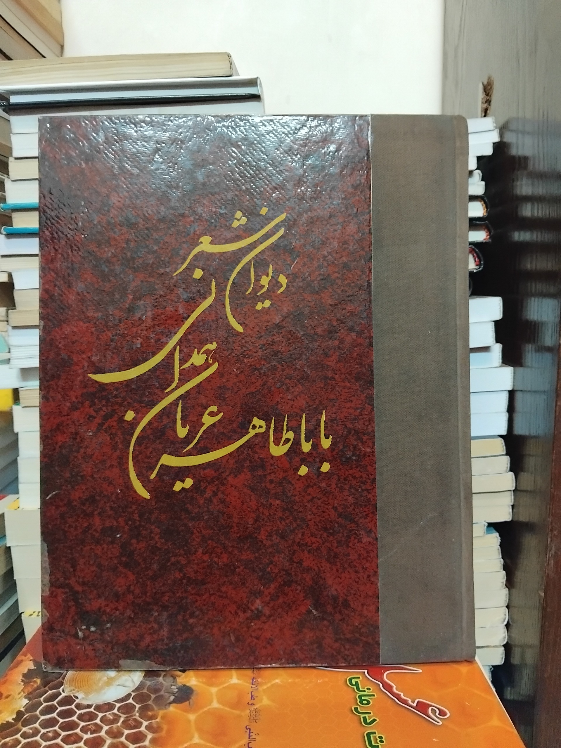 دیوان اشعار بابا طاهر/ رحلی صفحات طرحدار زیبا