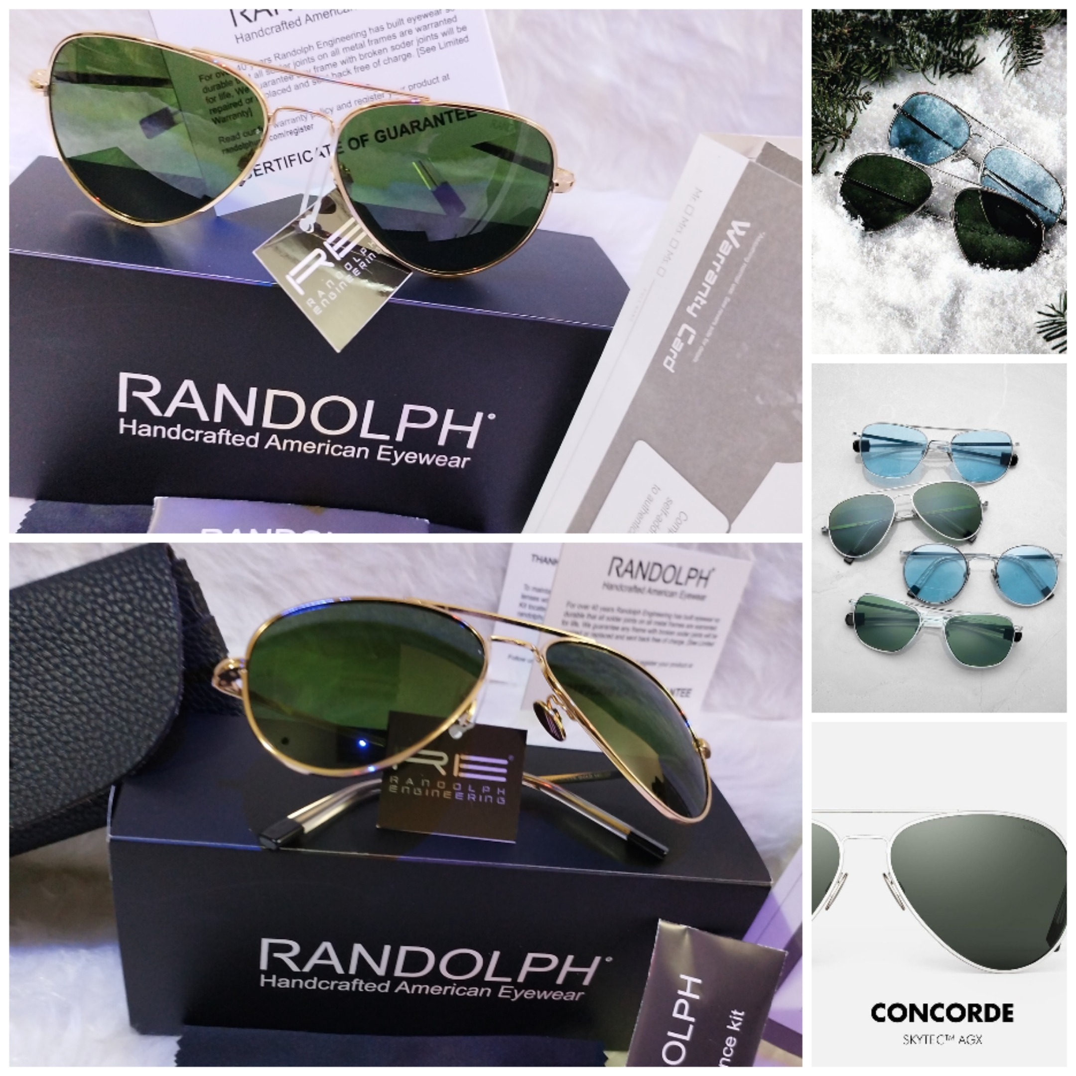 عینک رندولف خلبانی امریکا randolph usa