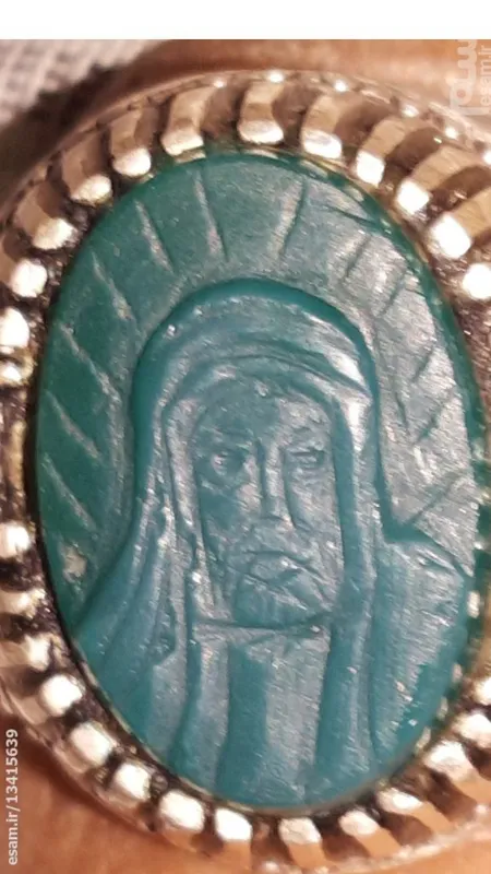 انگشتر نقره دست ساز با قدمت بالا نقش حضرت علی «ع »