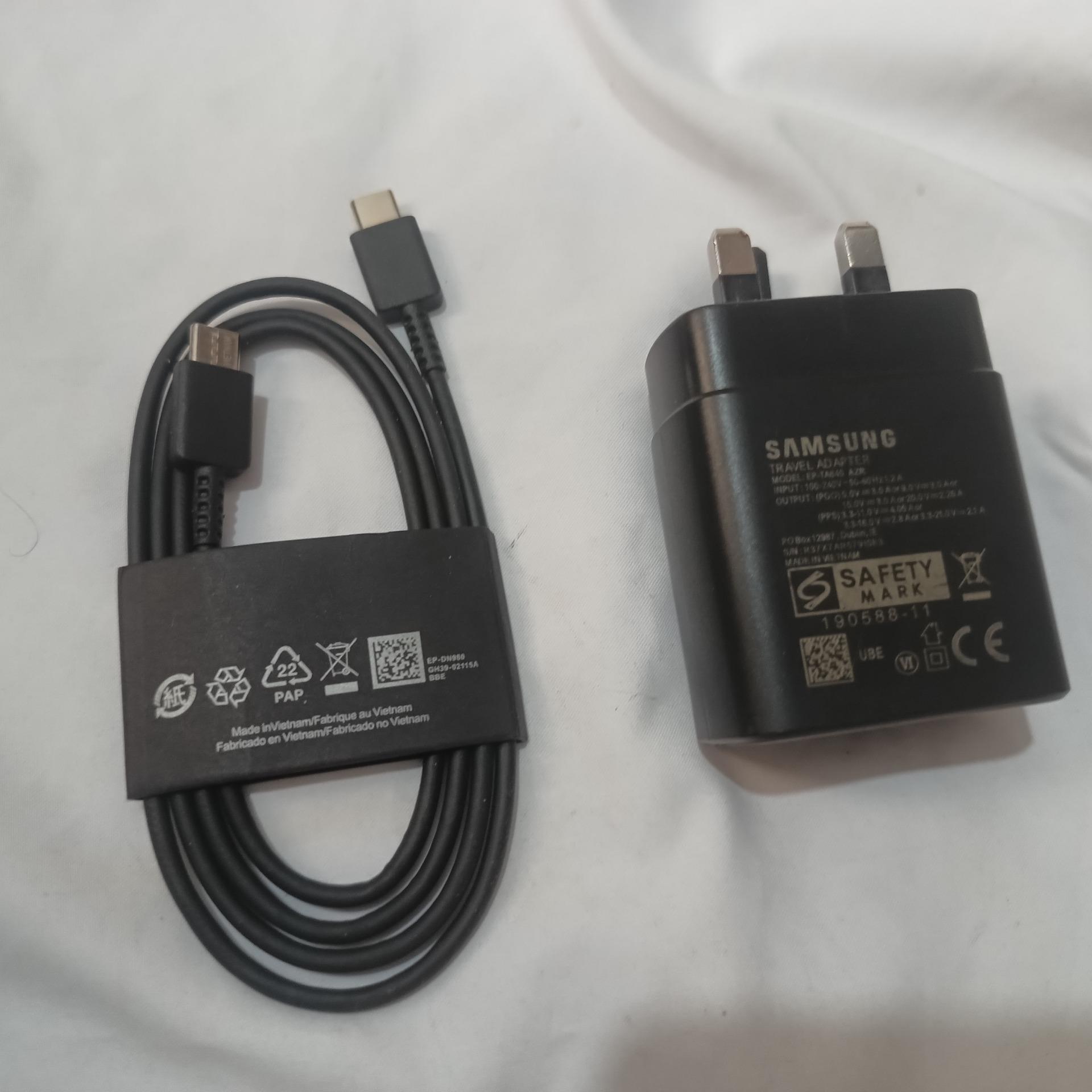 شارژر سامسونگ 45w با کابل تایپ سی اصلی