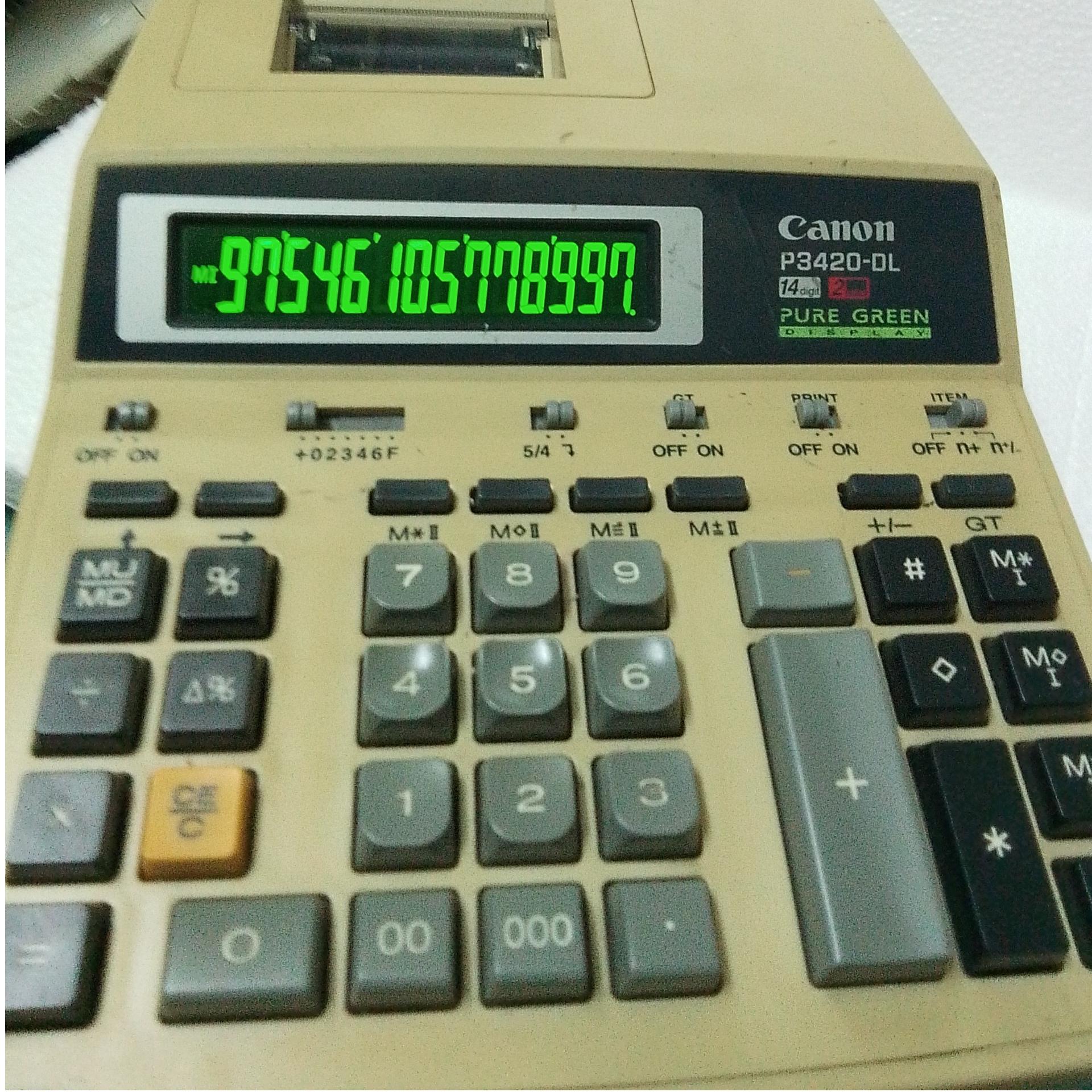 ماشین حساب کمیاب پرینتر دار