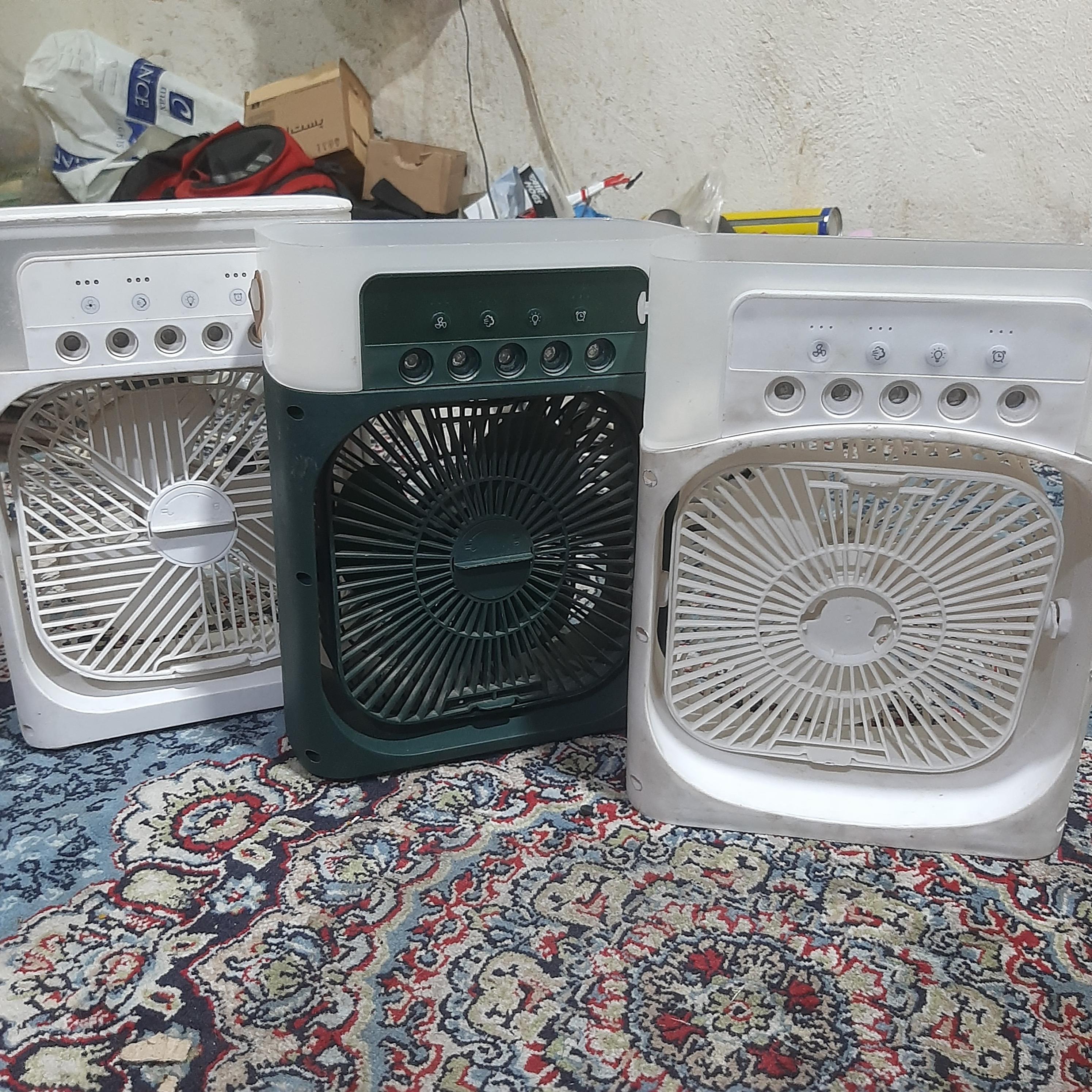 سه عدد فن همراه بخور سرد