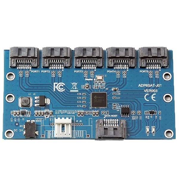 کارت تبدیل 1 به 5 ساتا SATA 1 to 5 Hub