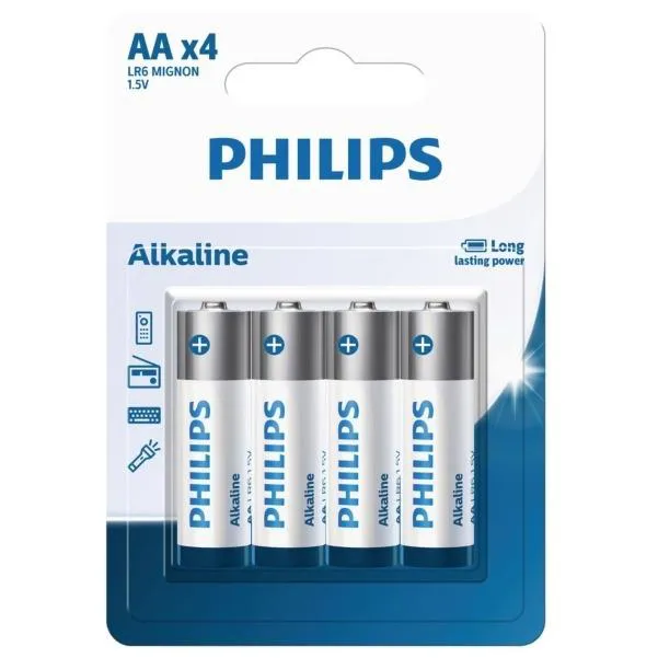 باتری قلمی AA فیلیپس Alkaline آلکالاین