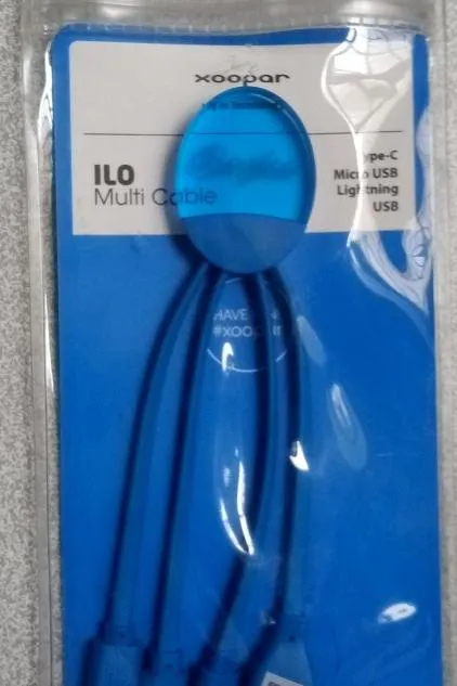 کابل شارژ 3 سر لایتینگ و تایپ سی و میکرو xoopar