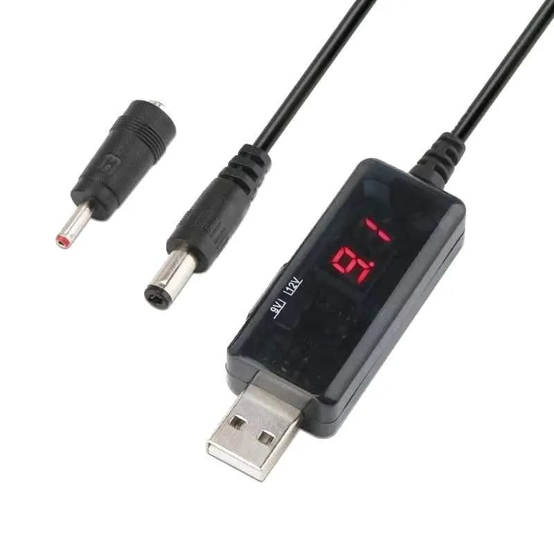 کابل تبدیل USB به DC مدل kws-912 ولتاژ 9v و 12v