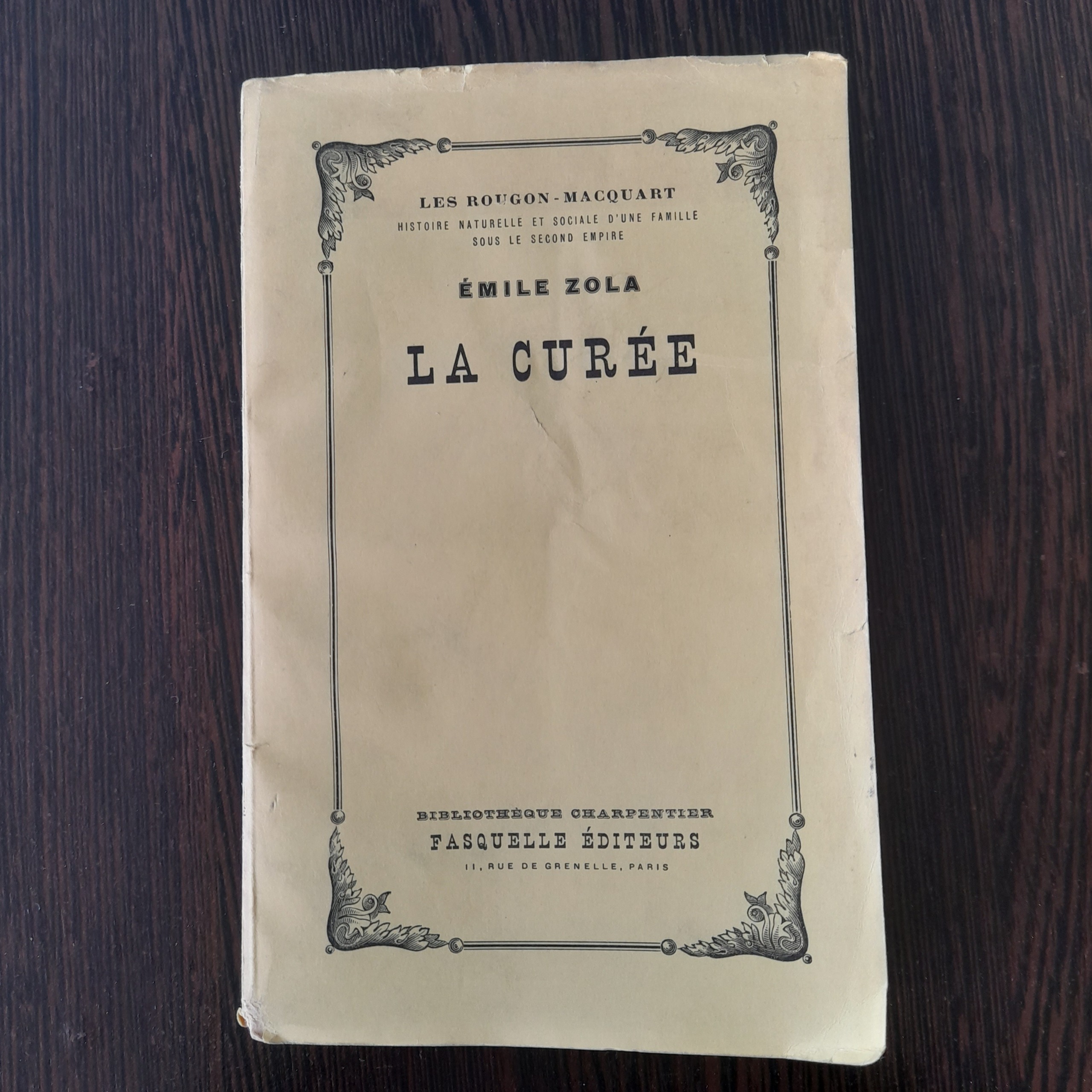 LA CURÉE ÉMILE ZOLA