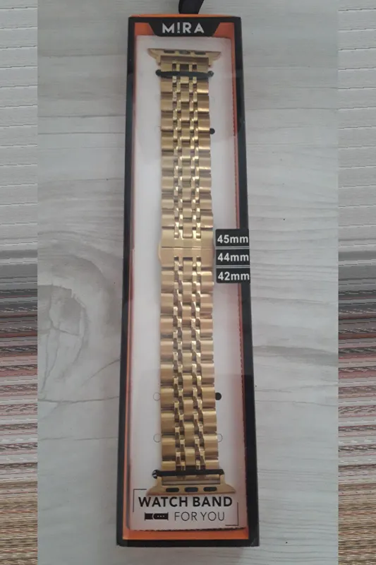 بند استیل اپل واچ طلایی