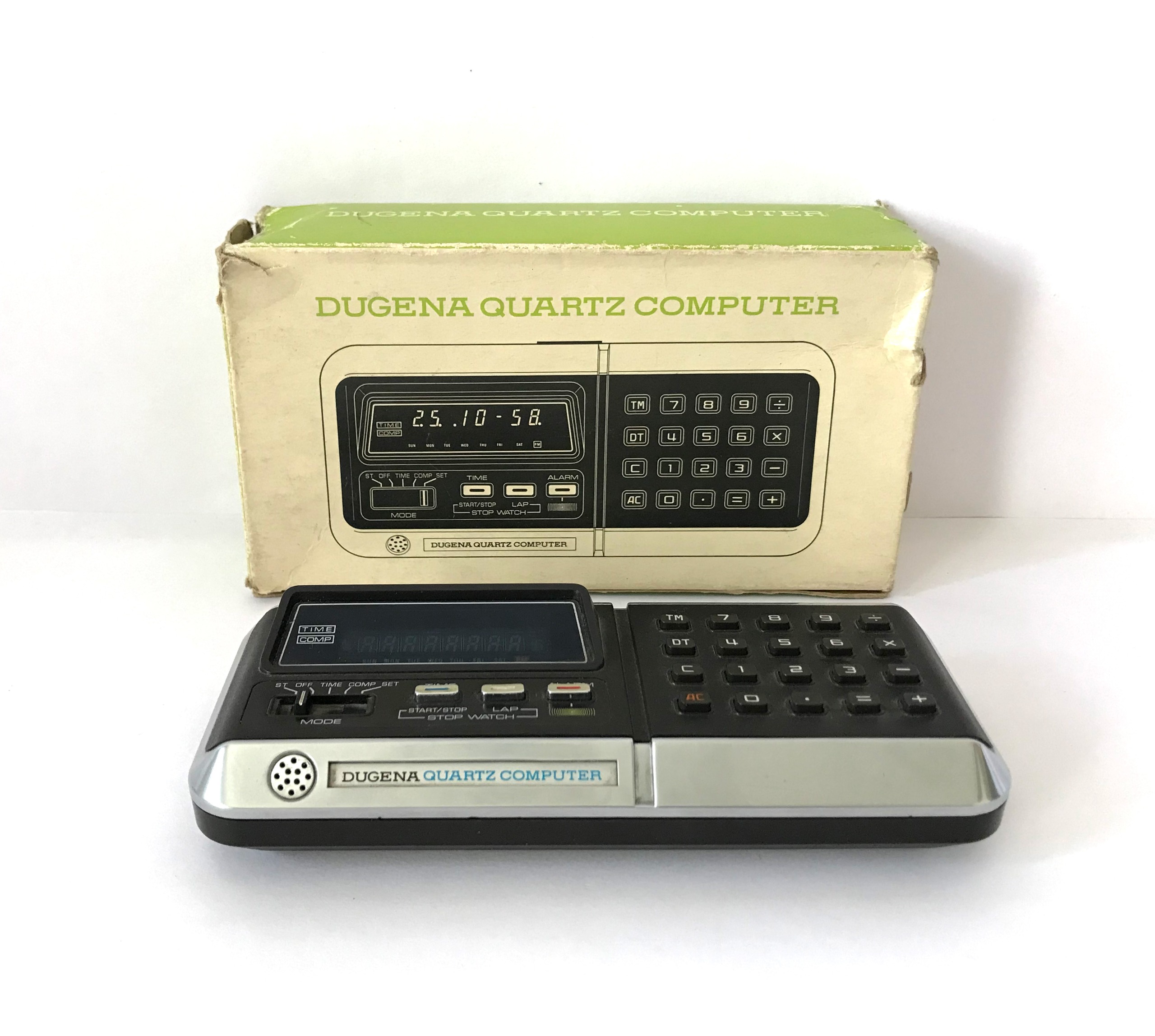 ماشین حساب و ساعت لامپی دوژنا Dugena