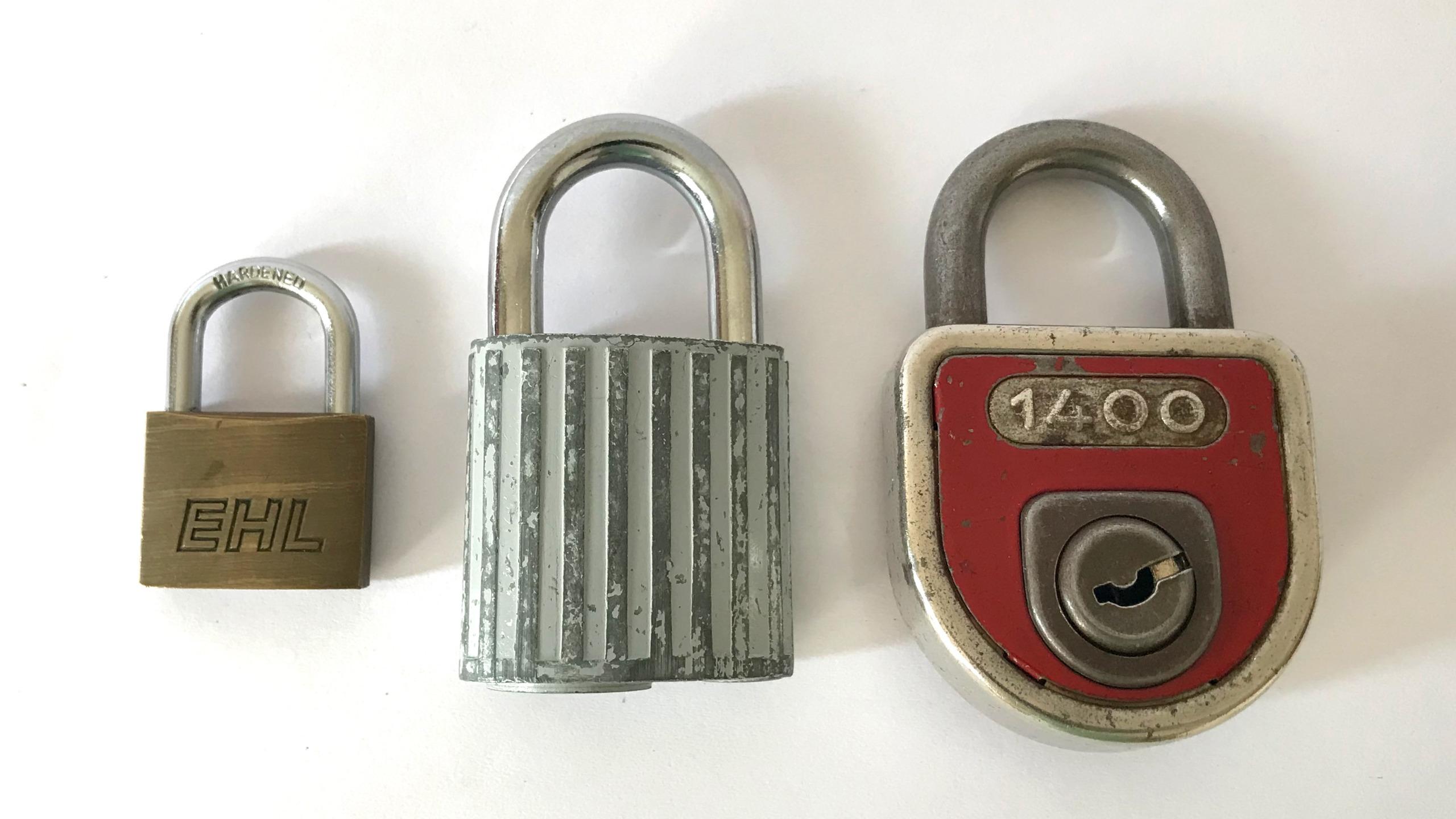 قفل قدیمی بدون کلید (3 عدد)