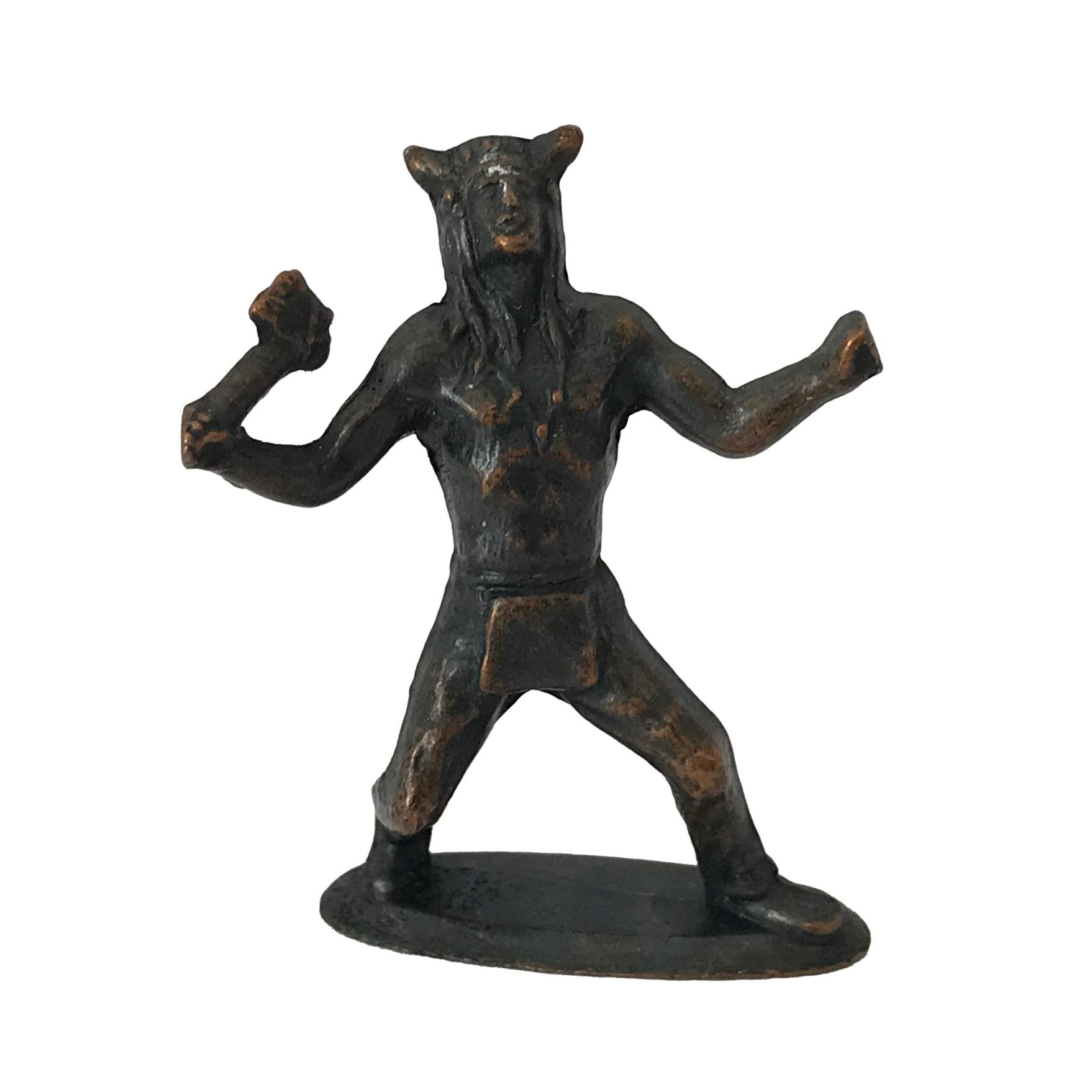 مجسمه مینیاتوری قدیمی سرخ پوست