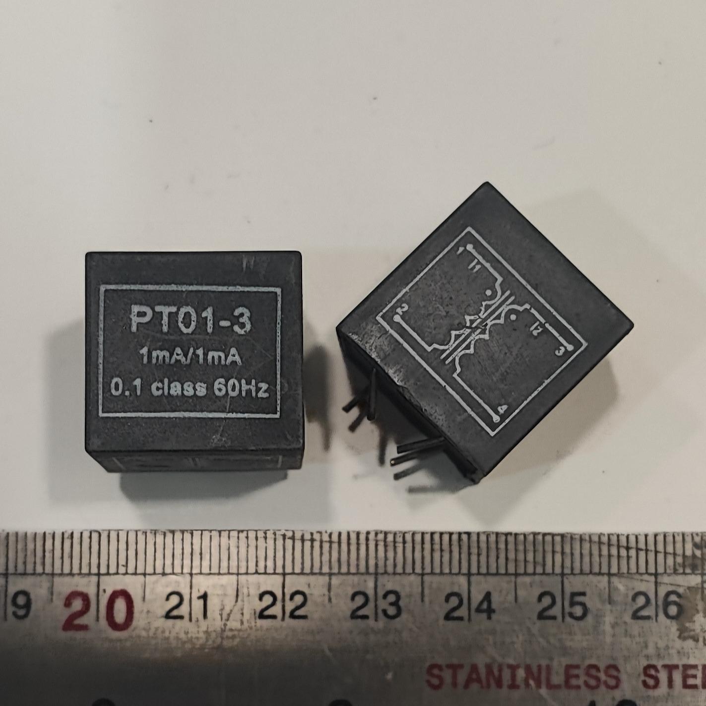 ترانس ولتاژ 1ma/1ma PT01-3 بسته 10 تایی