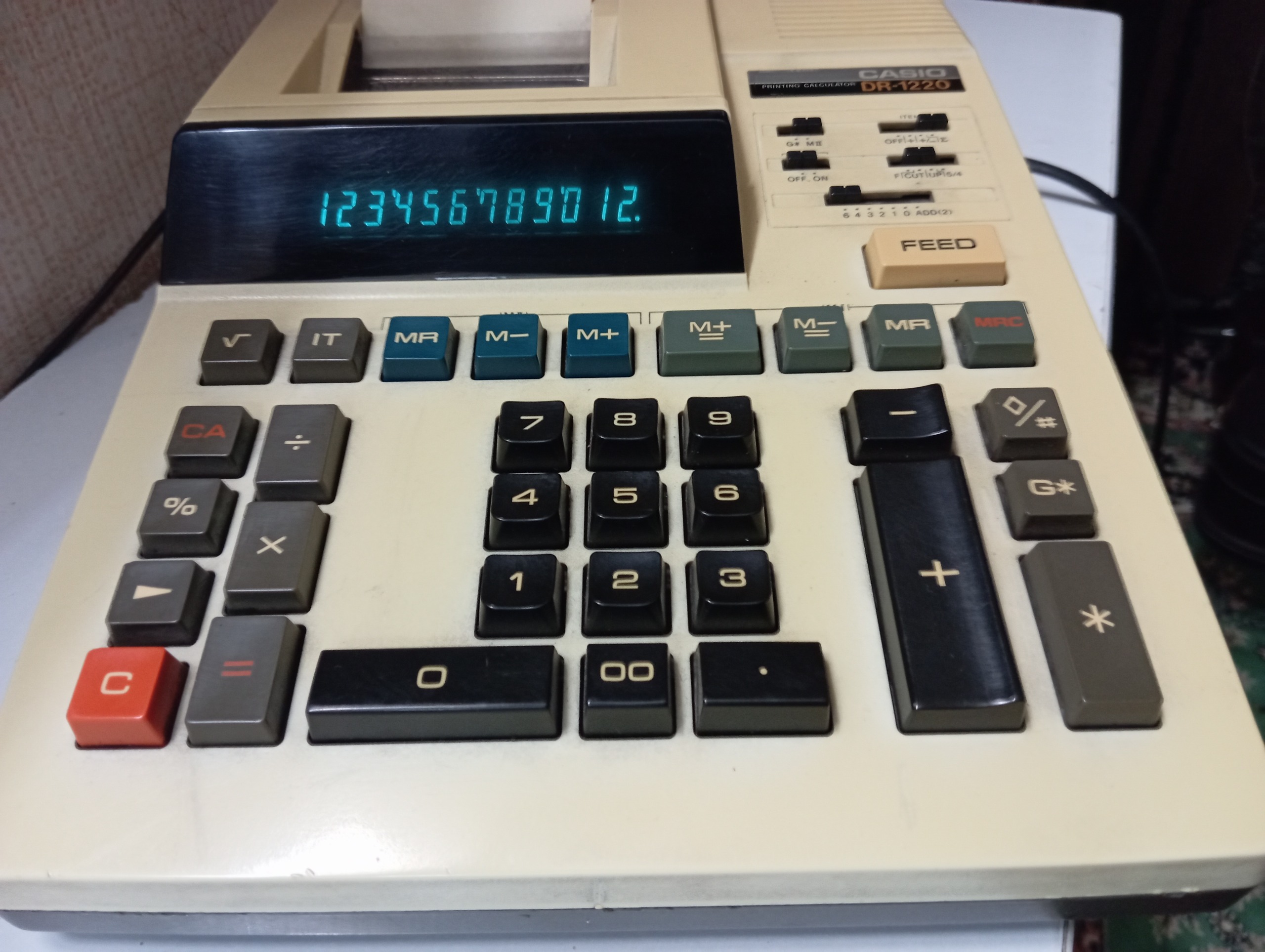 ماشین حساب اصل ژاپن مدل Casio dr-1220