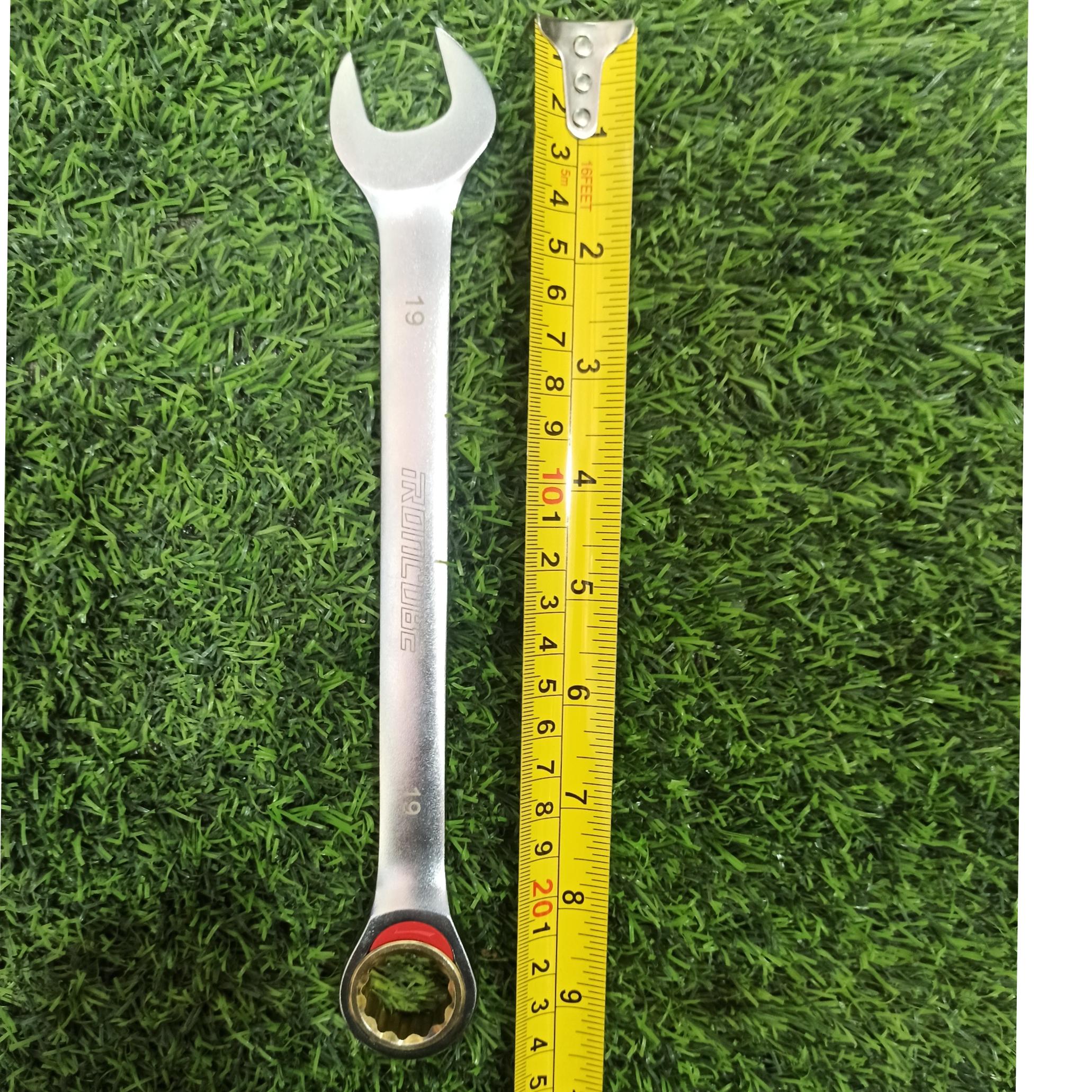آچار یک سر تخت یک سر جغجغه سایز 19