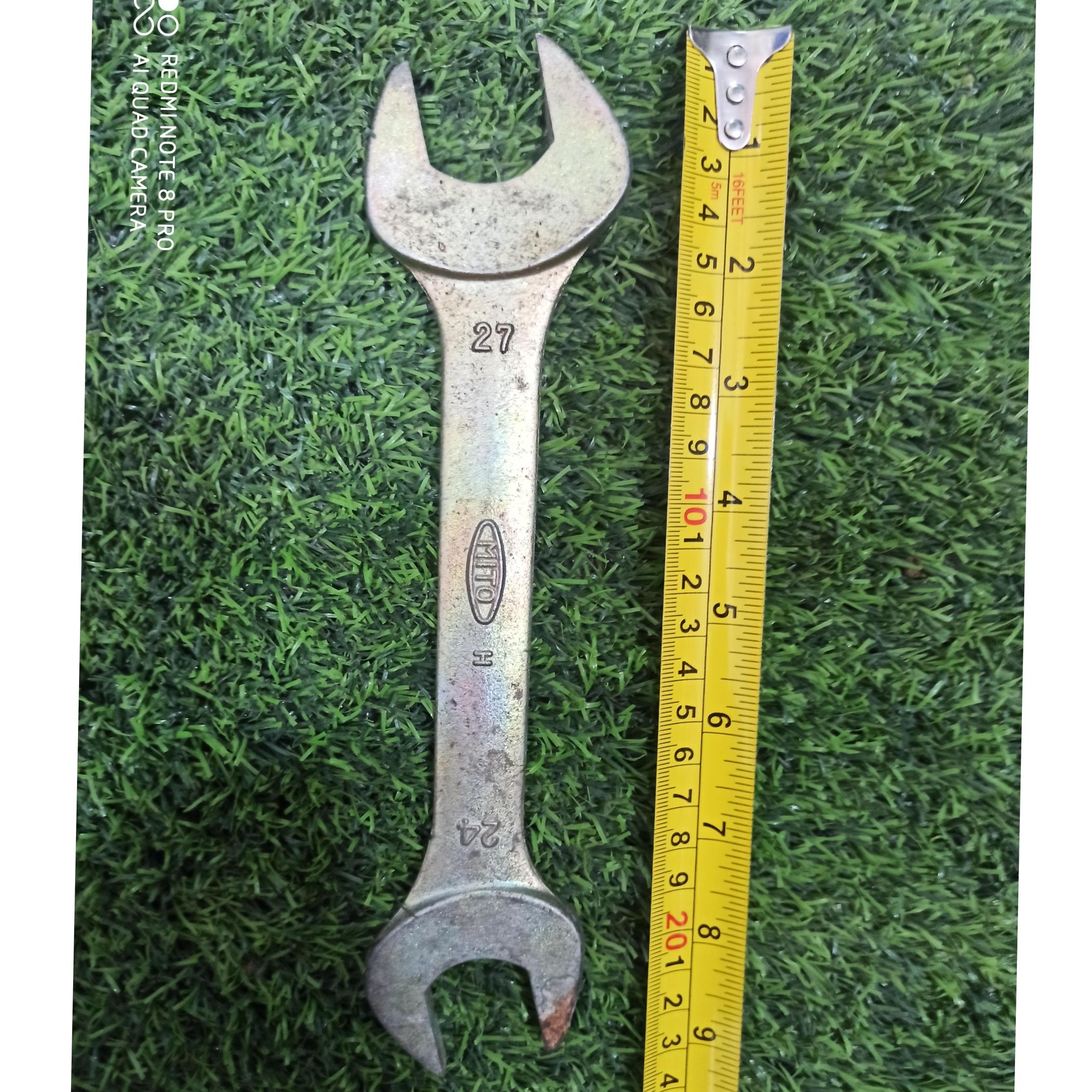 آچار دو سر تخت سایز 27-24 میتو ژاپنی توضیحات