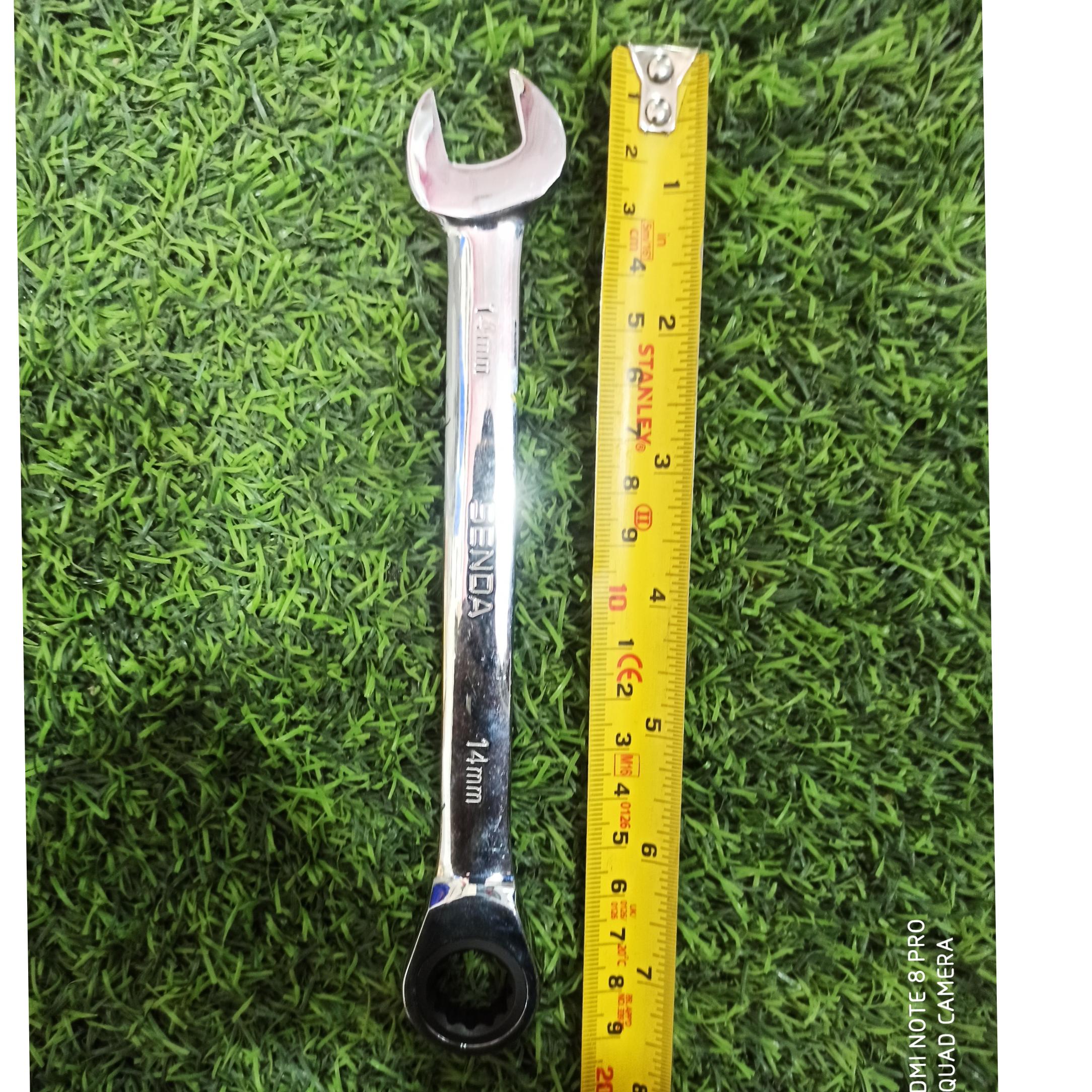 آچار یک سر تخت یک سر جغجغه سایز 14