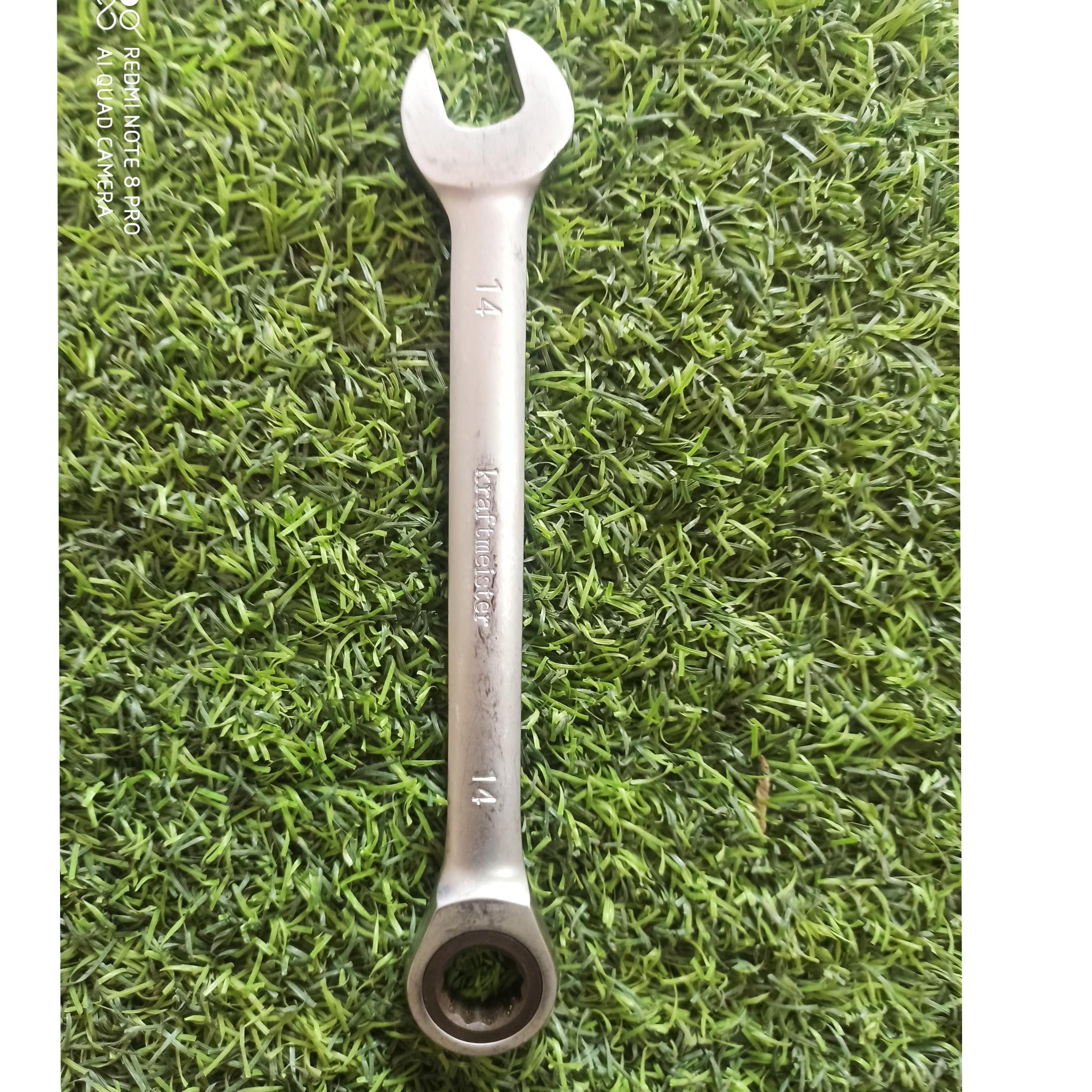 آچار یک سر تخت یک سر جغجغه سایز 14