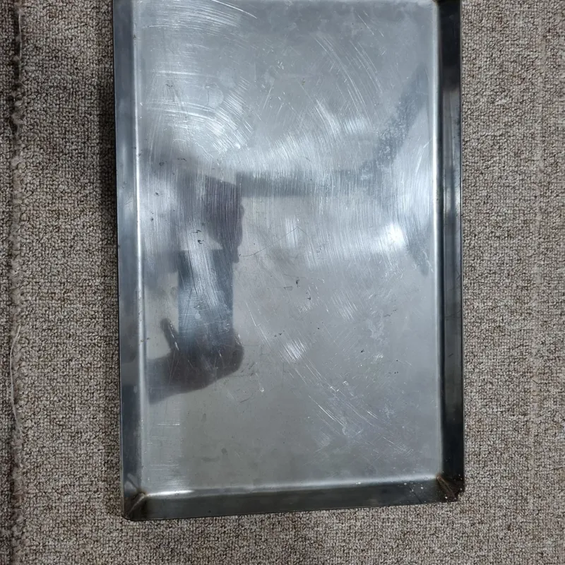 سینی استیل زیر منقلی دستساز با ورق ضخیم