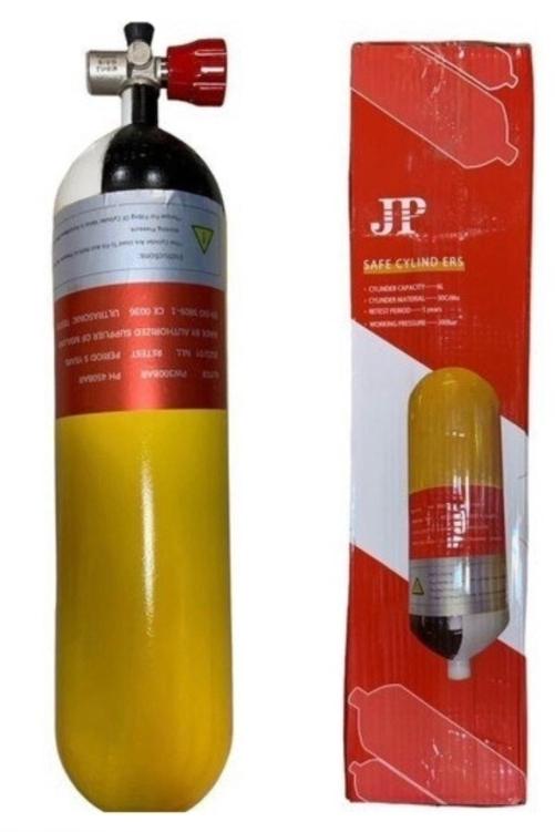 سیلندر فولادی 6 لیتری شیر ساده 300 بار pcp