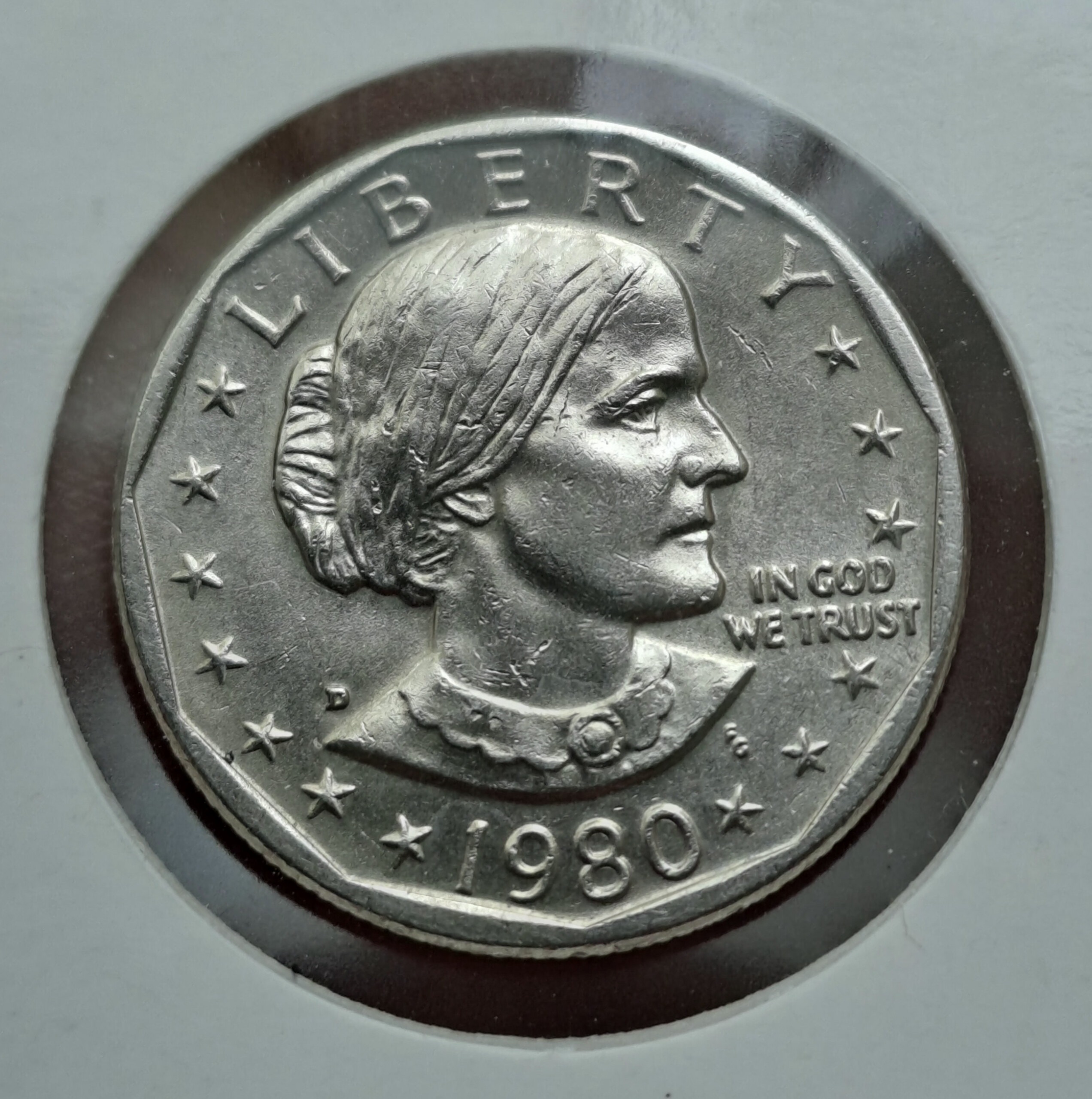 سکه 1 دلار 1980 D سوزان آمریکا