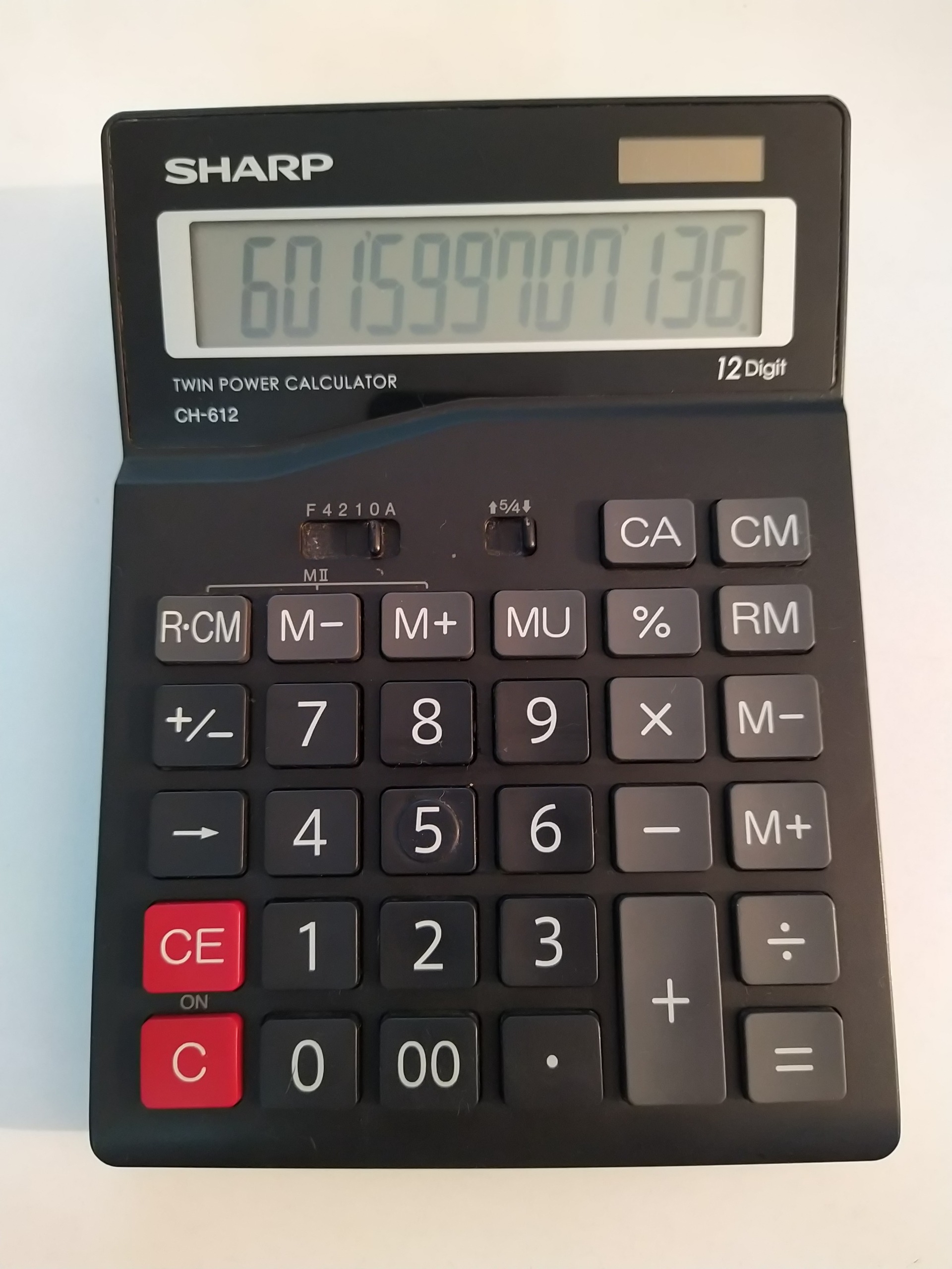 ماشین حساب شارپ SHARP مدل CH - 612