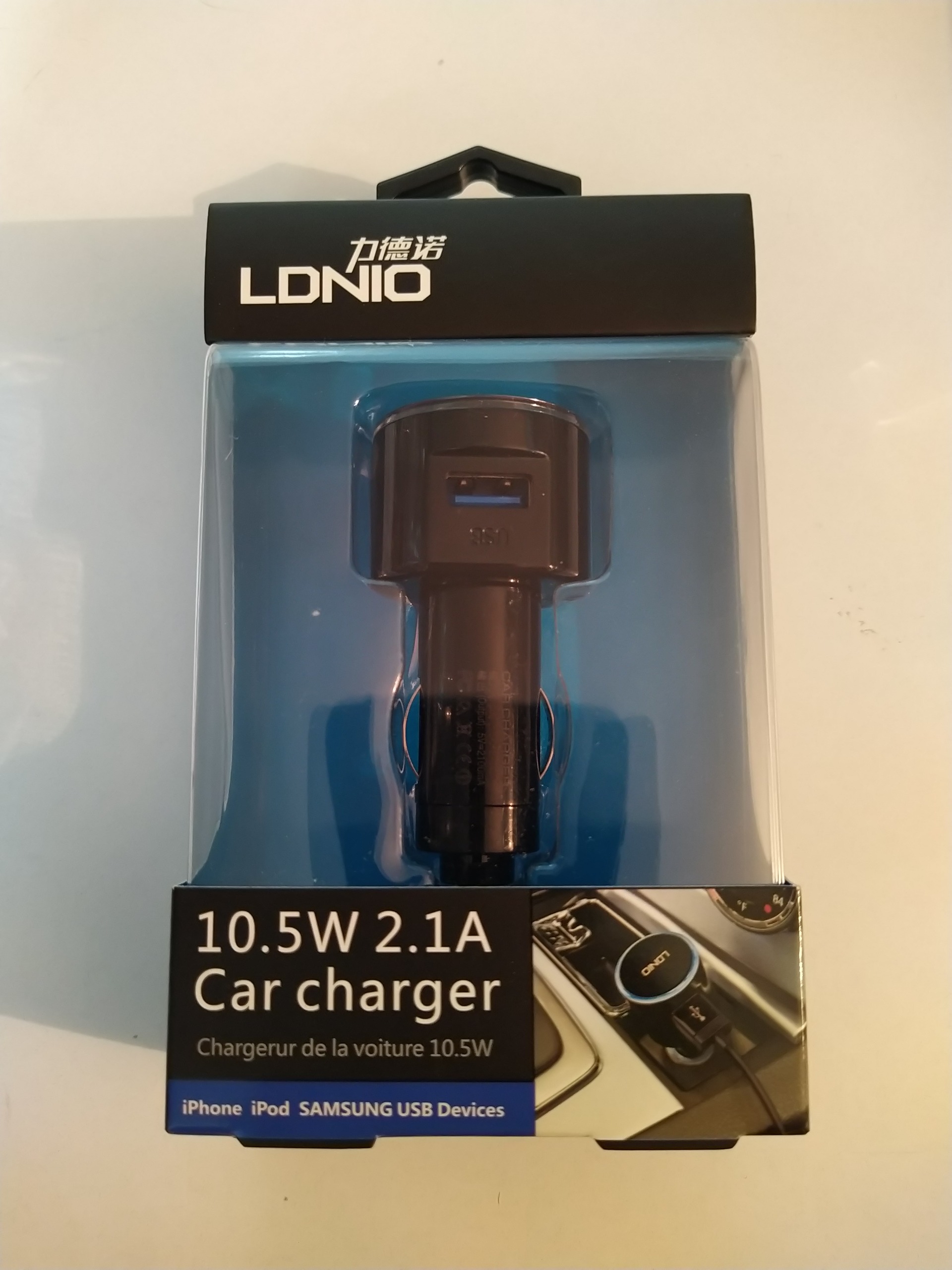 شارژر فندکی موبایل USB مدل LDNIO