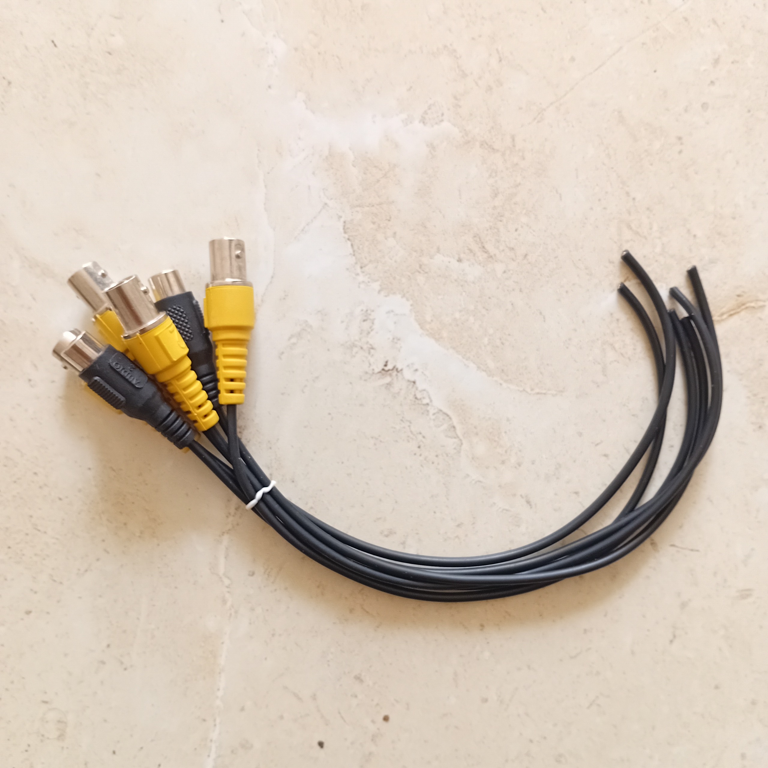 کابل BNC شماره دار 4 کانال همراه 2 ورودی صدا